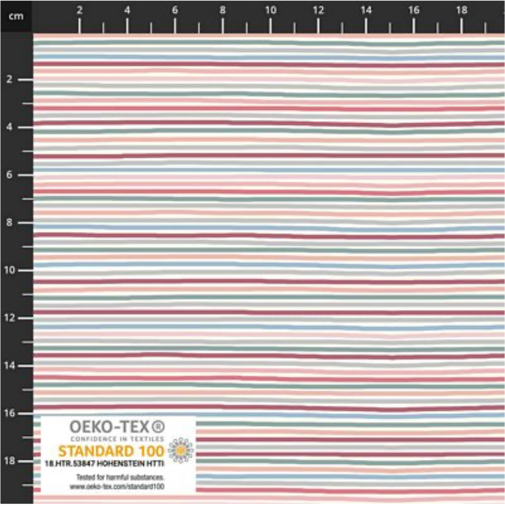 Stof Avalana Jersey, Hand Drawn Stripe,  multiple colorways, 1/4 yard