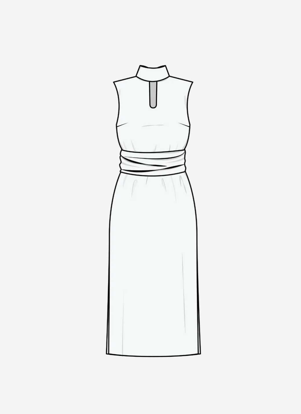 Puff and Pencil, Keyhole Dress PDF Pattern