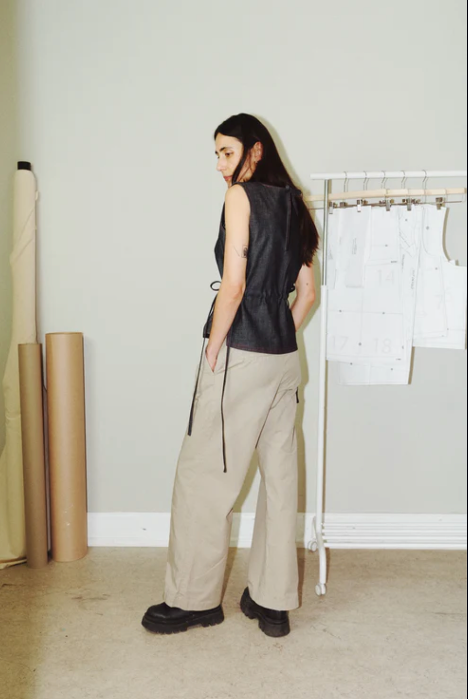 Puff and Pencil, Tie Waist Blouse PDF Pattern