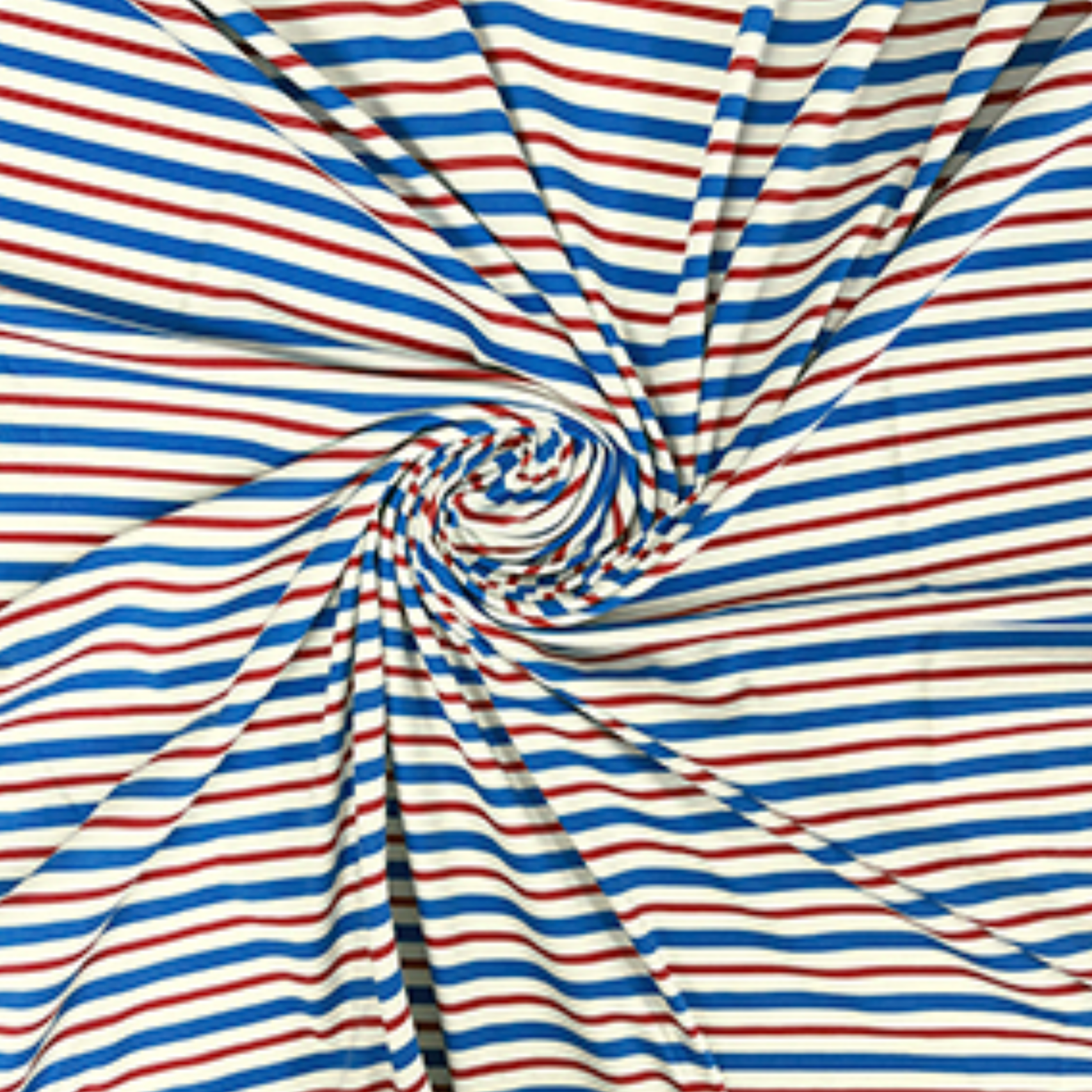 New "Vintage" Summer Stripes, red, white and blue, 1/4 yard