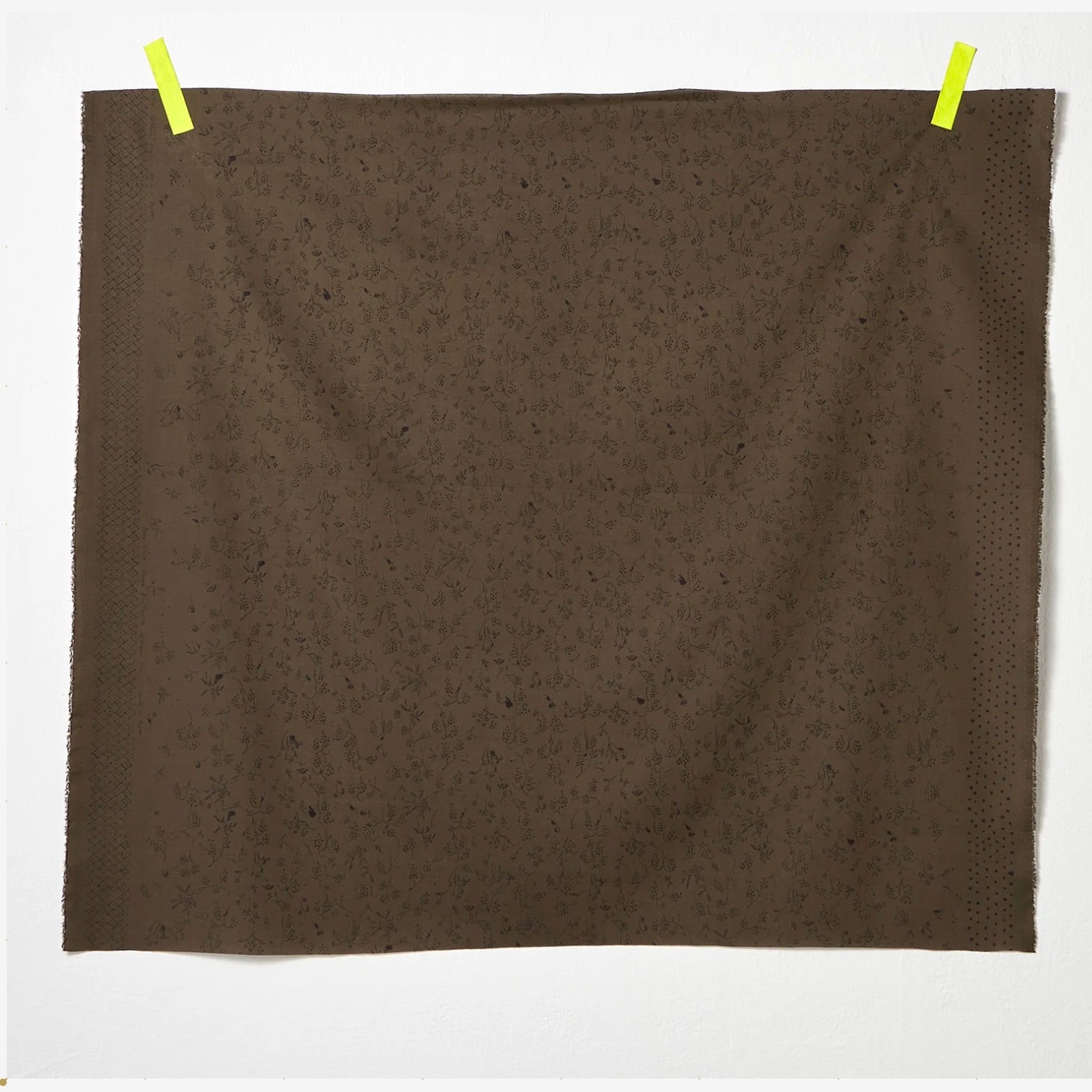 Nani Iro, Bear Fruits, Cotton Lawn, Brown, 1/4 yard