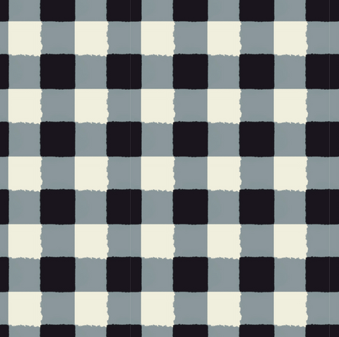 Remnant 752225, Cloud 9 Canyon Blooms Collection, Picnic Gingham, Organic Cotton Double Gauze, 2.5 yard bolt end cut
