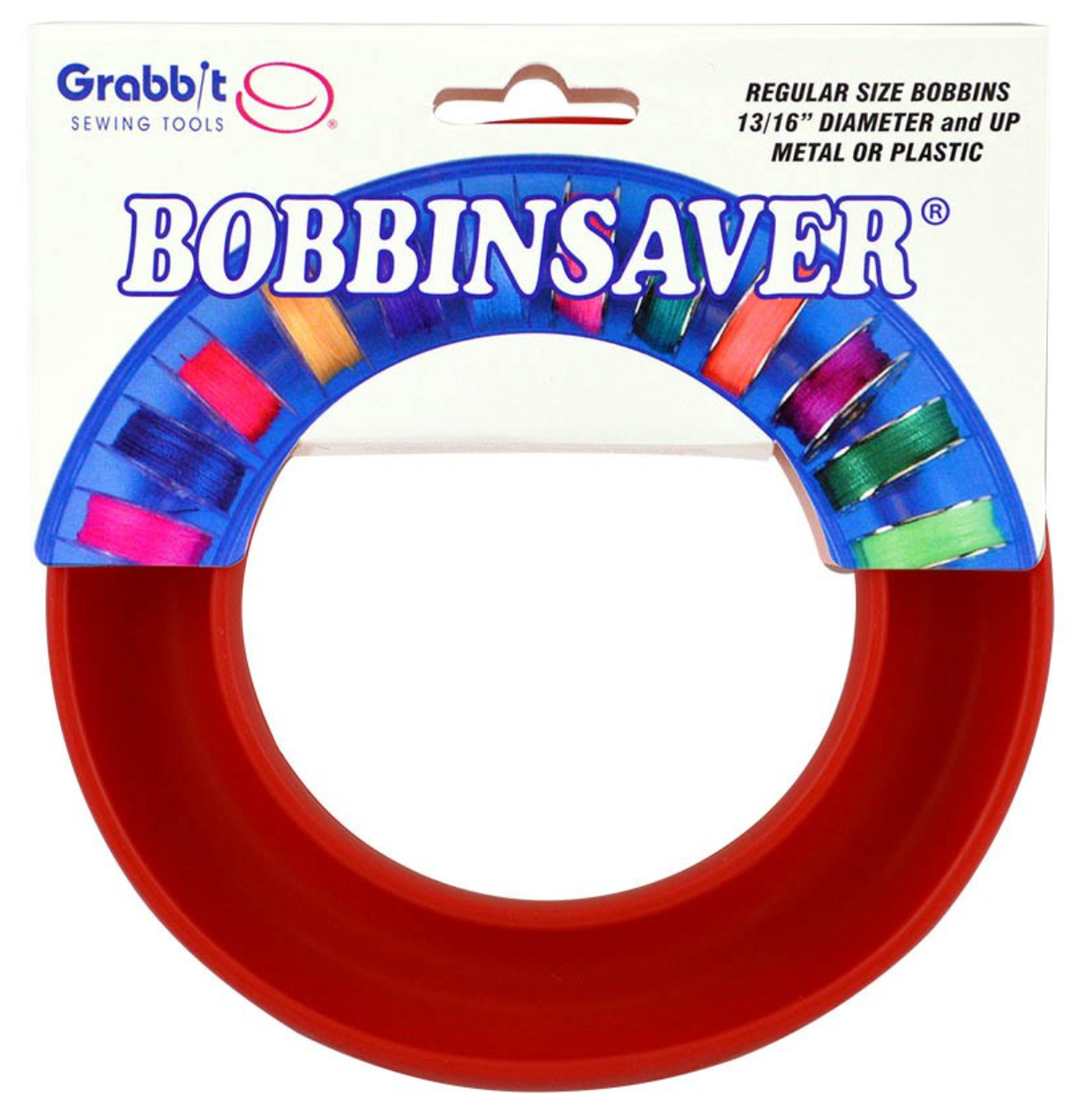 Grabbit Bobbin Saver, red or blue