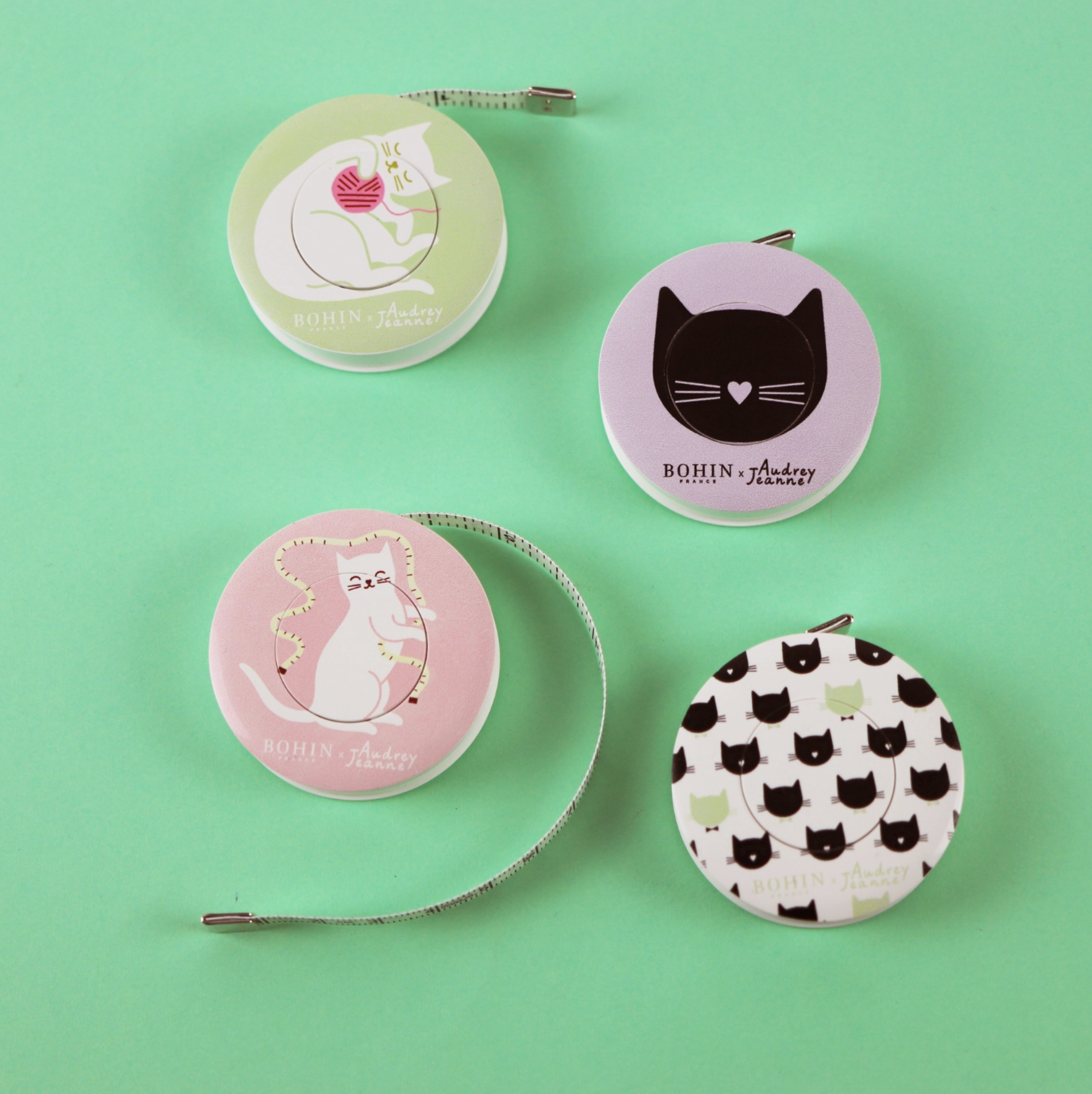Bohin, Audrey Jean Tape Chat Tape Measure