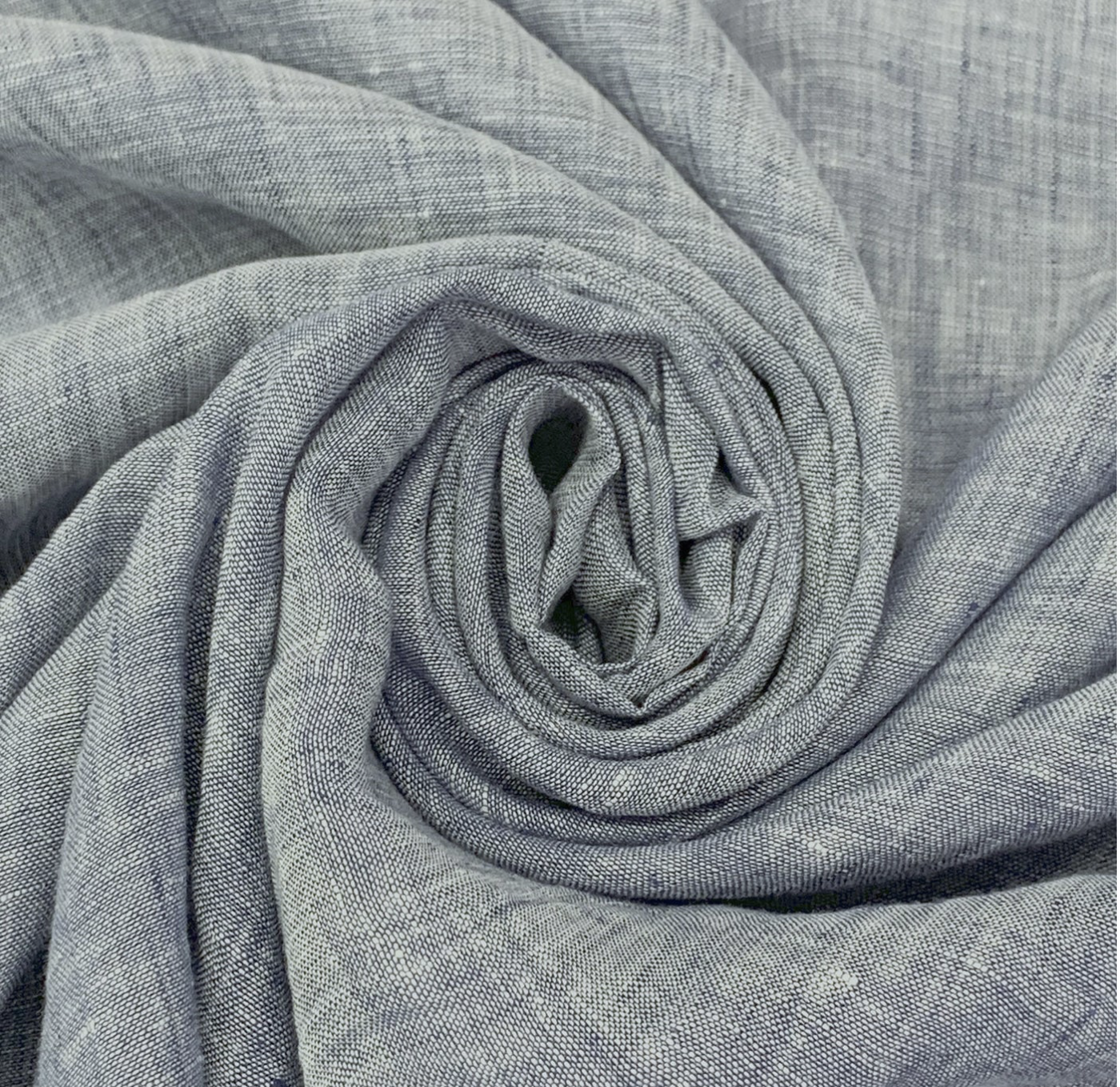 EU Linen, Wynne Shirtweight, Chambray, 1/4 Yard