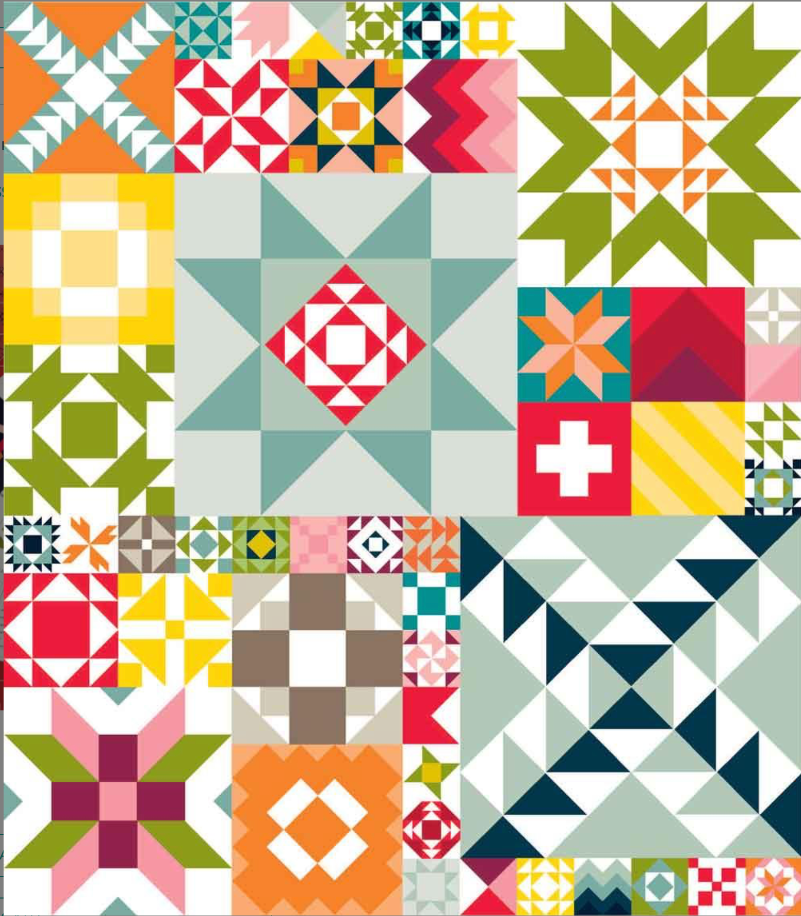 Moda Modern Building Blocks Quilt Pattern