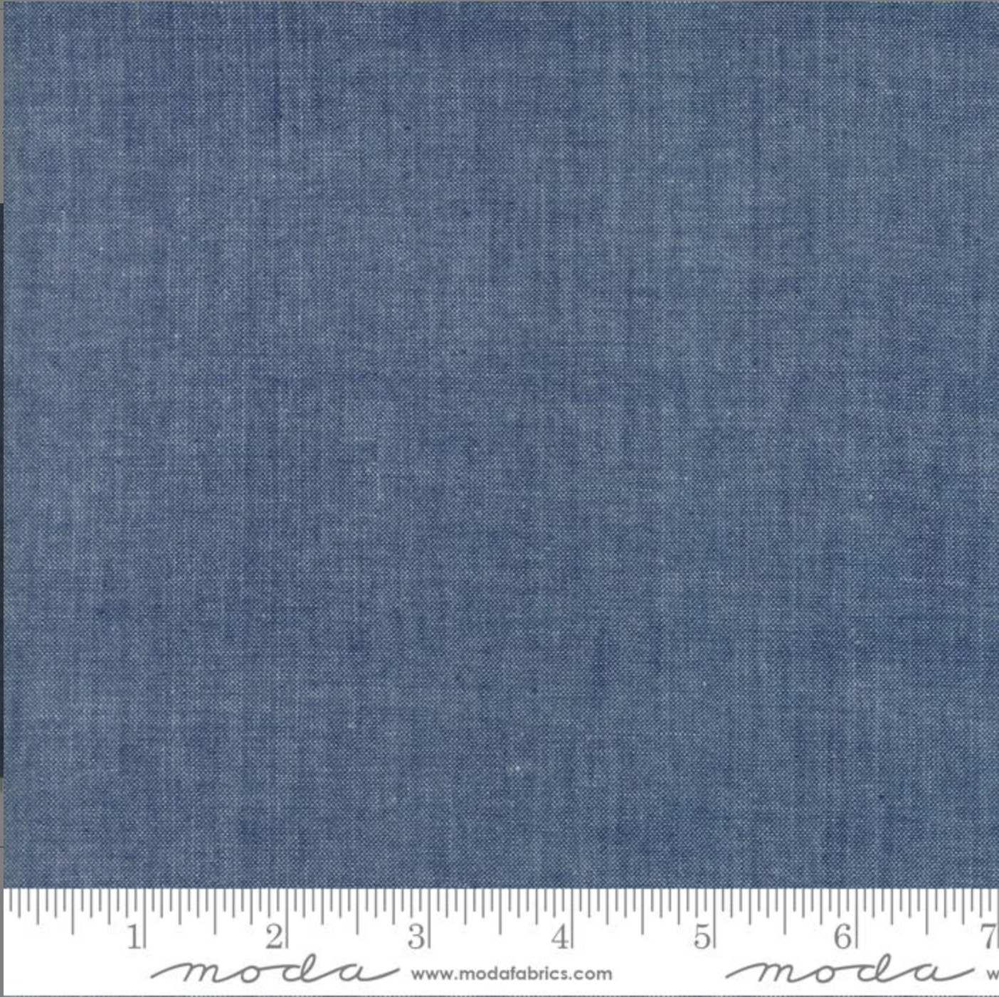 Moda Chambray, Indigo or Medium Blue, 1/4 yard
