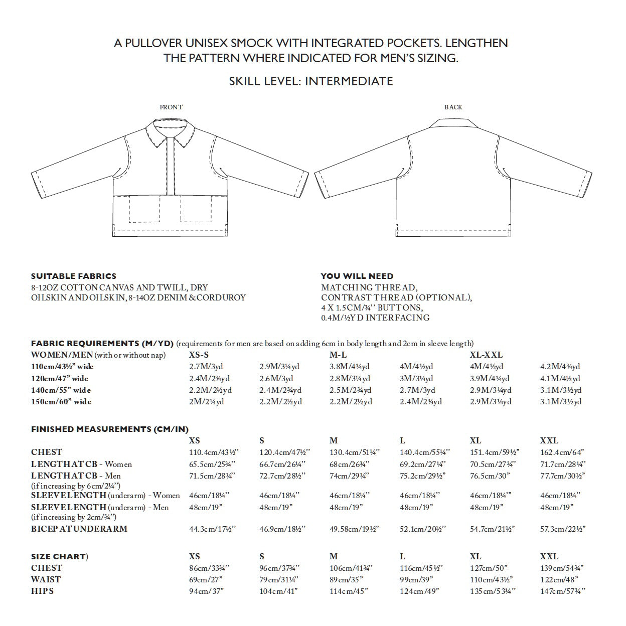 Merchant & Mills, The Ludlow PDF Pattern
