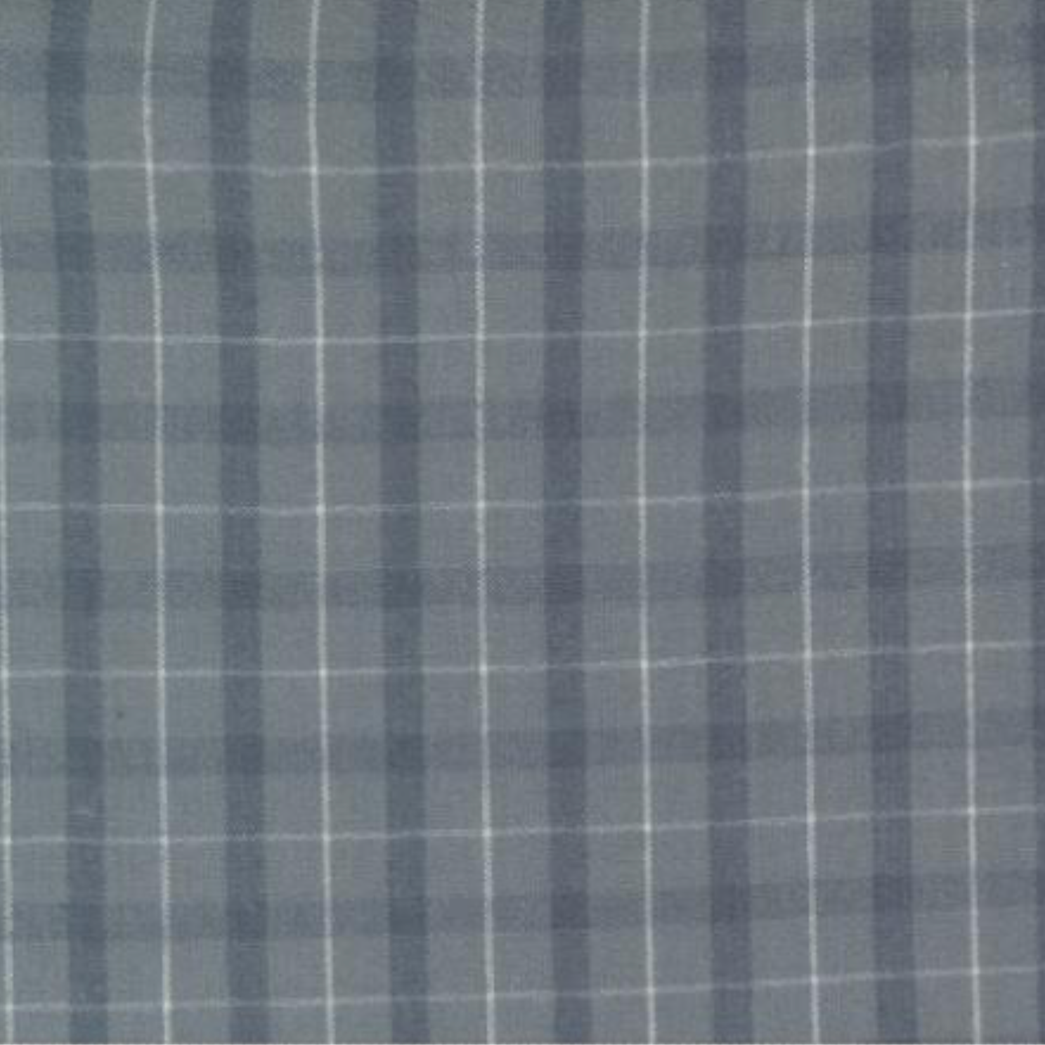 Brushed cotton charcoal and ecru plaid on grey, 1/4 yard