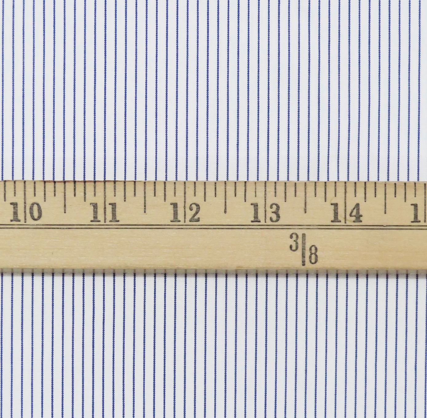 Fine Blue Pinstripe Cotton Shirting, 1/4 yard