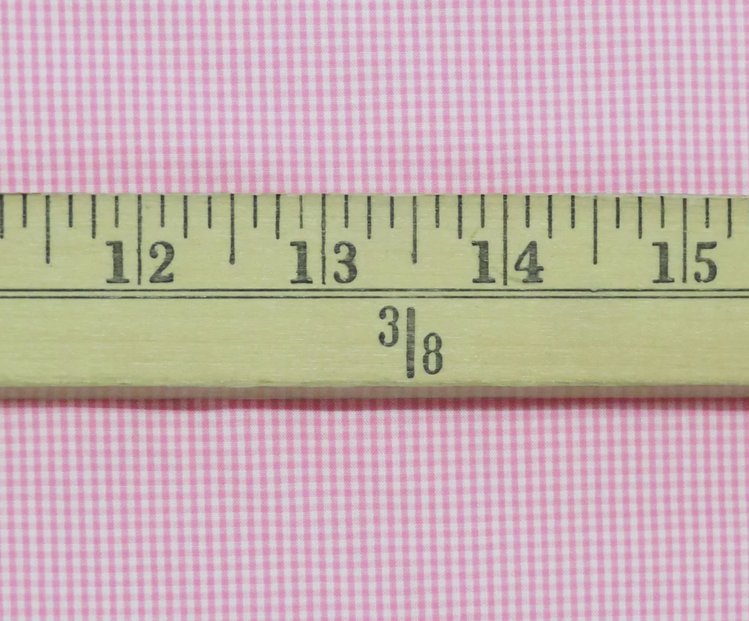 Fine Pink Baby Check Cotton Shirting, 1/4 yard