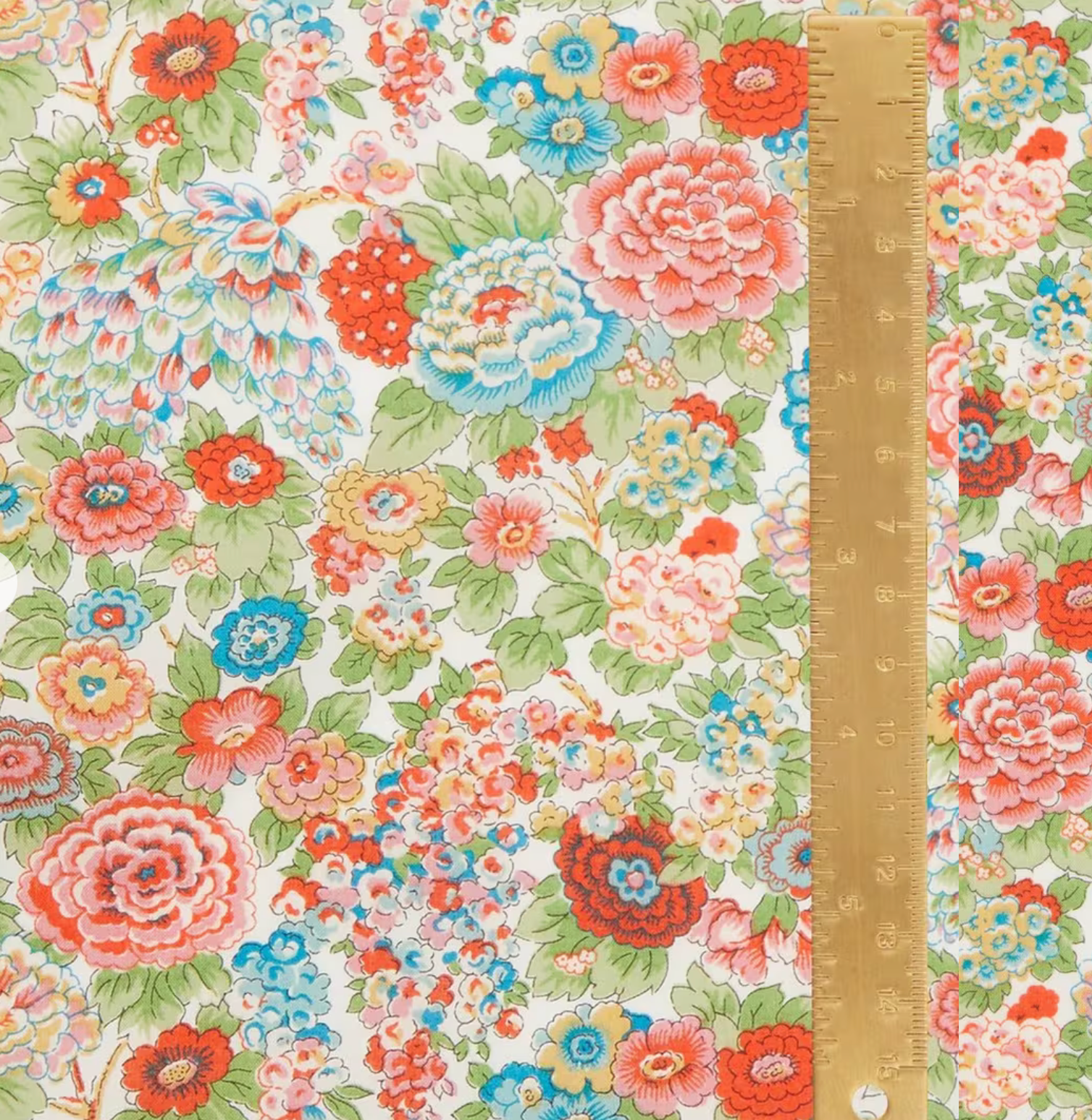 Liberty Tana Lawn Cotton Fabric, "Elysian Day," 1/4 yard