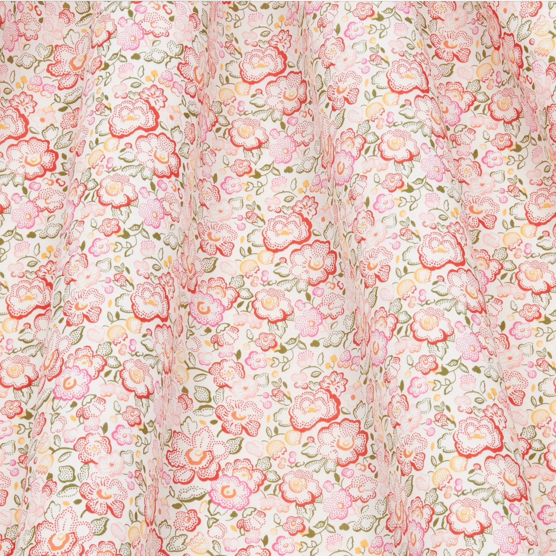 Liberty Tana Lawn Cotton Fabric, "Betsy Dot", Red/Pink, 1/4 yard