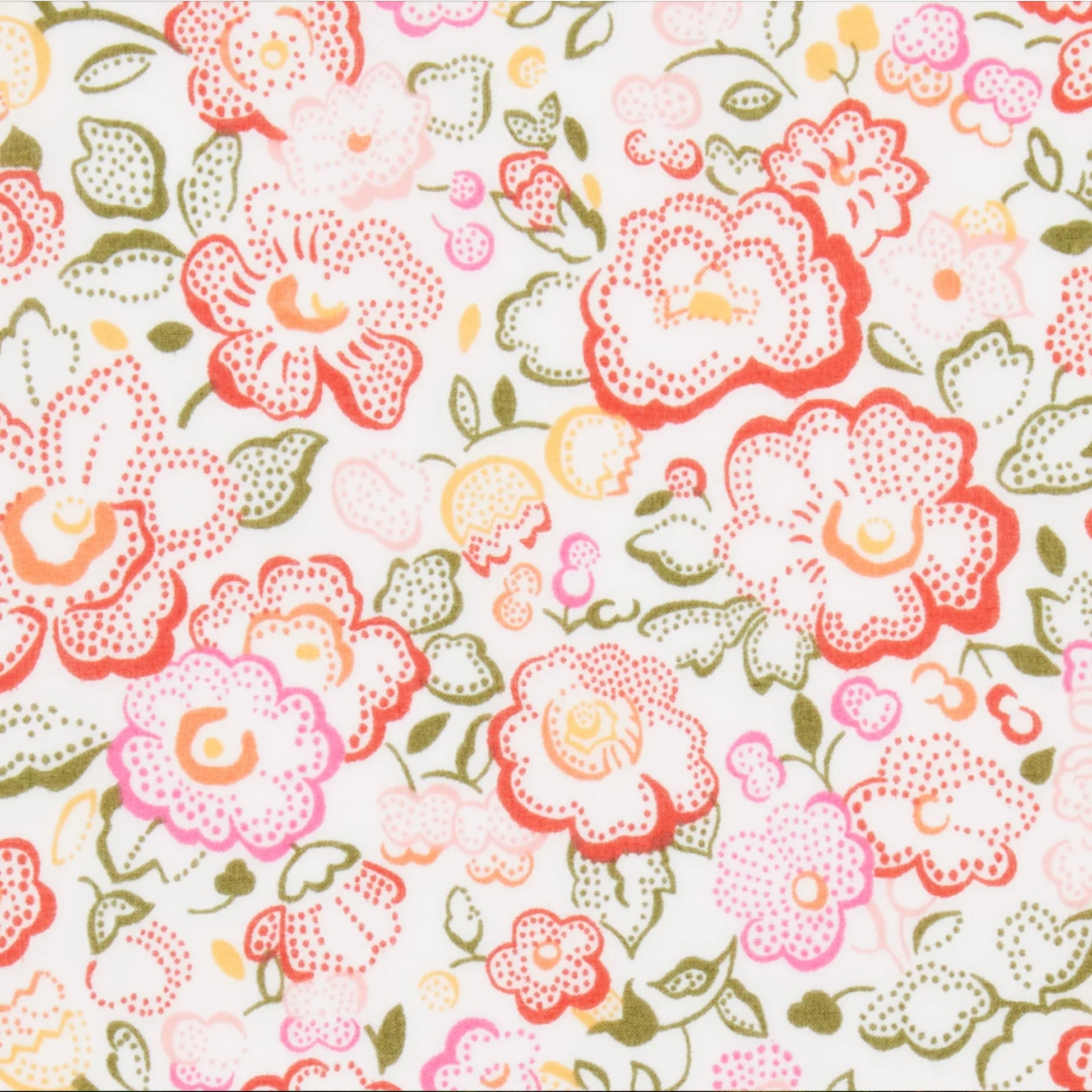Liberty Tana Lawn Cotton Fabric, "Betsy Dot", Red/Pink, 1/4 yard