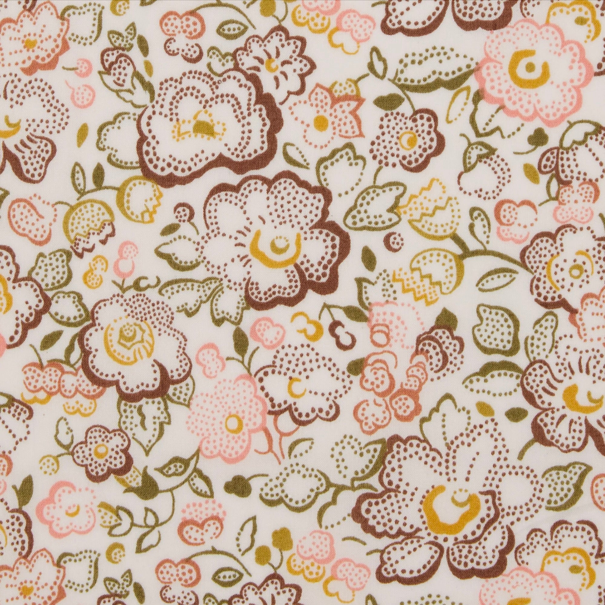 Liberty Tana Lawn Cotton Fabric, "Betsy Dot", Brown, 1/4 yard