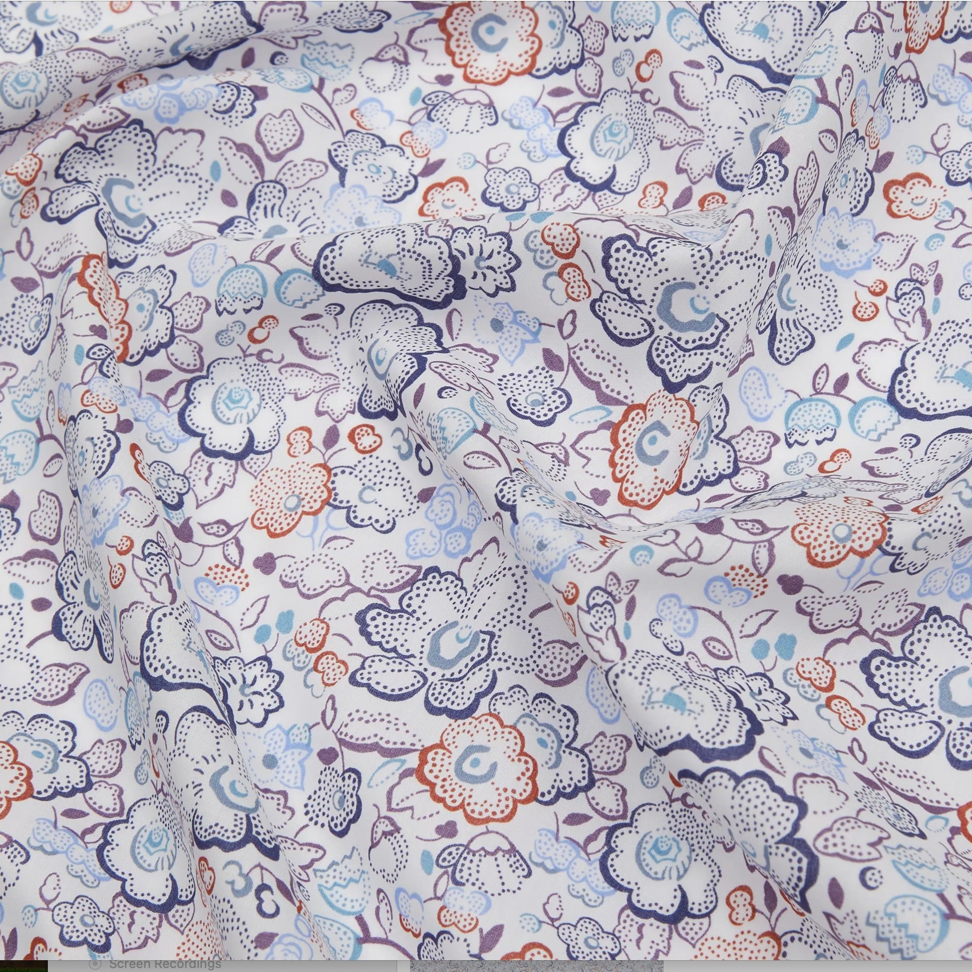 Liberty Tana Lawn Cotton Fabric, "Betsy Dot", Blue , 1/4 yard