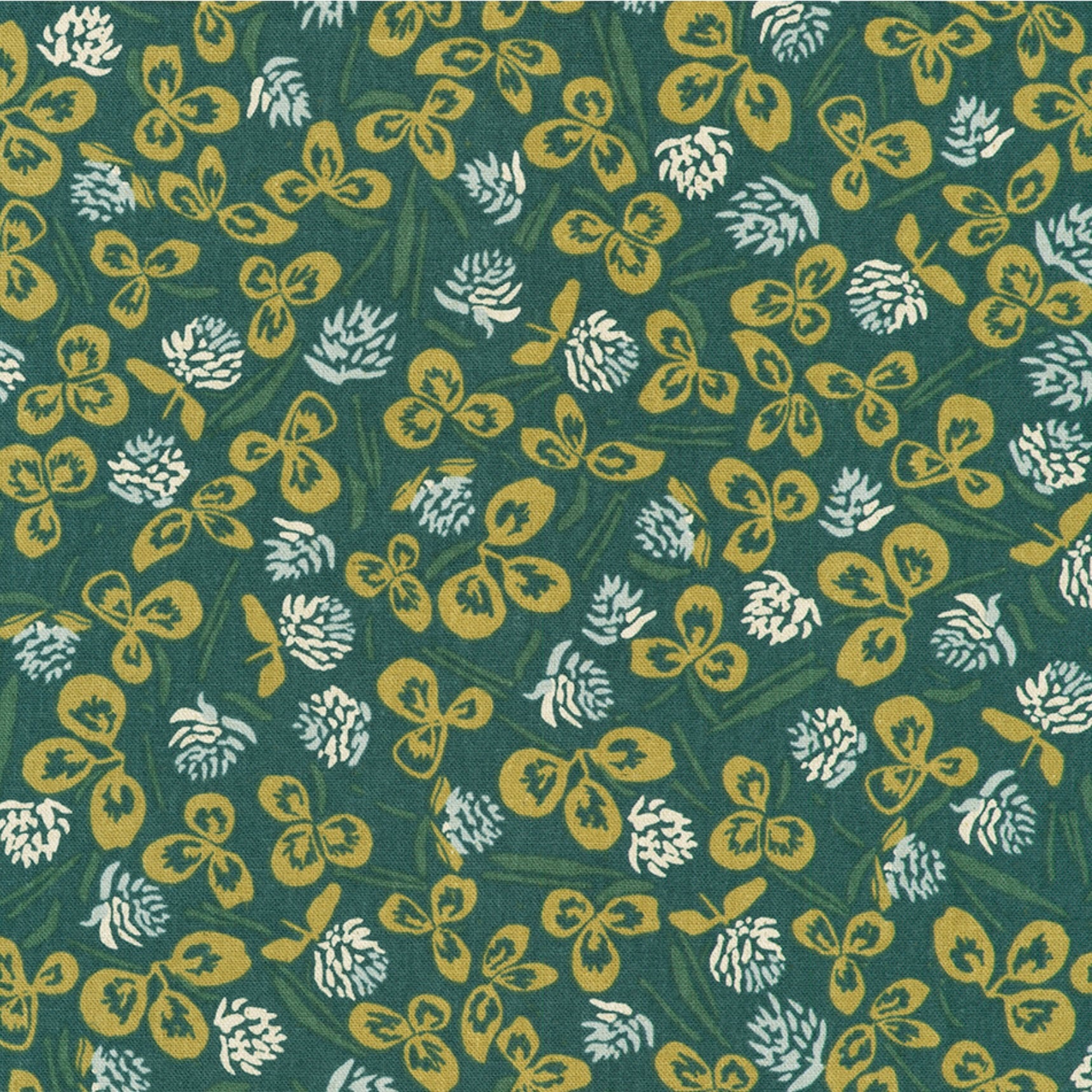 Orchard Run, Clover, Cotton/Flax, multiple colorways, 1/4 yard