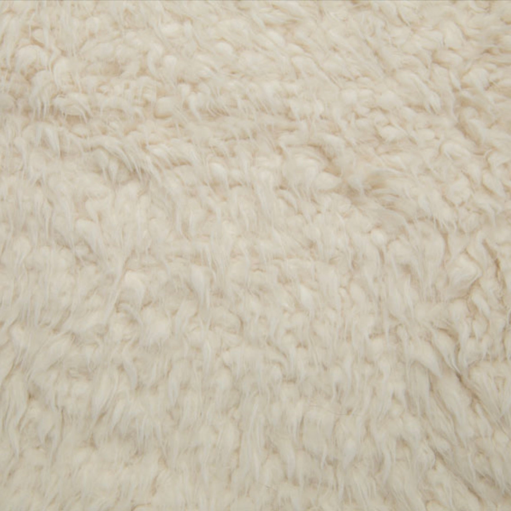 Luxe Cuddle Llama, Ivory, 1/4 yard