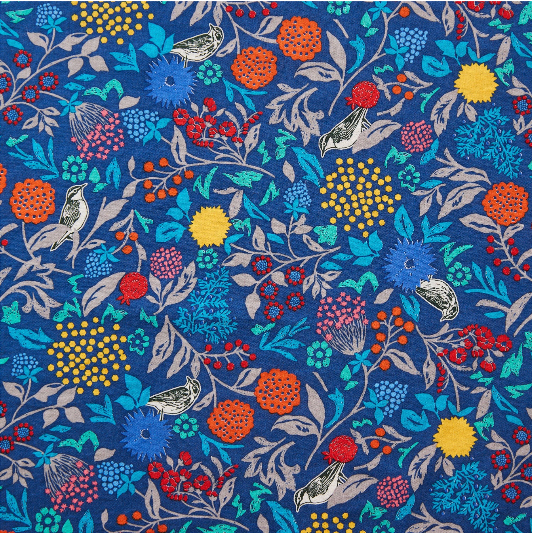 echino Murmur, Cotton-Linen Sheeting, light beige or navy, 1/4 yard