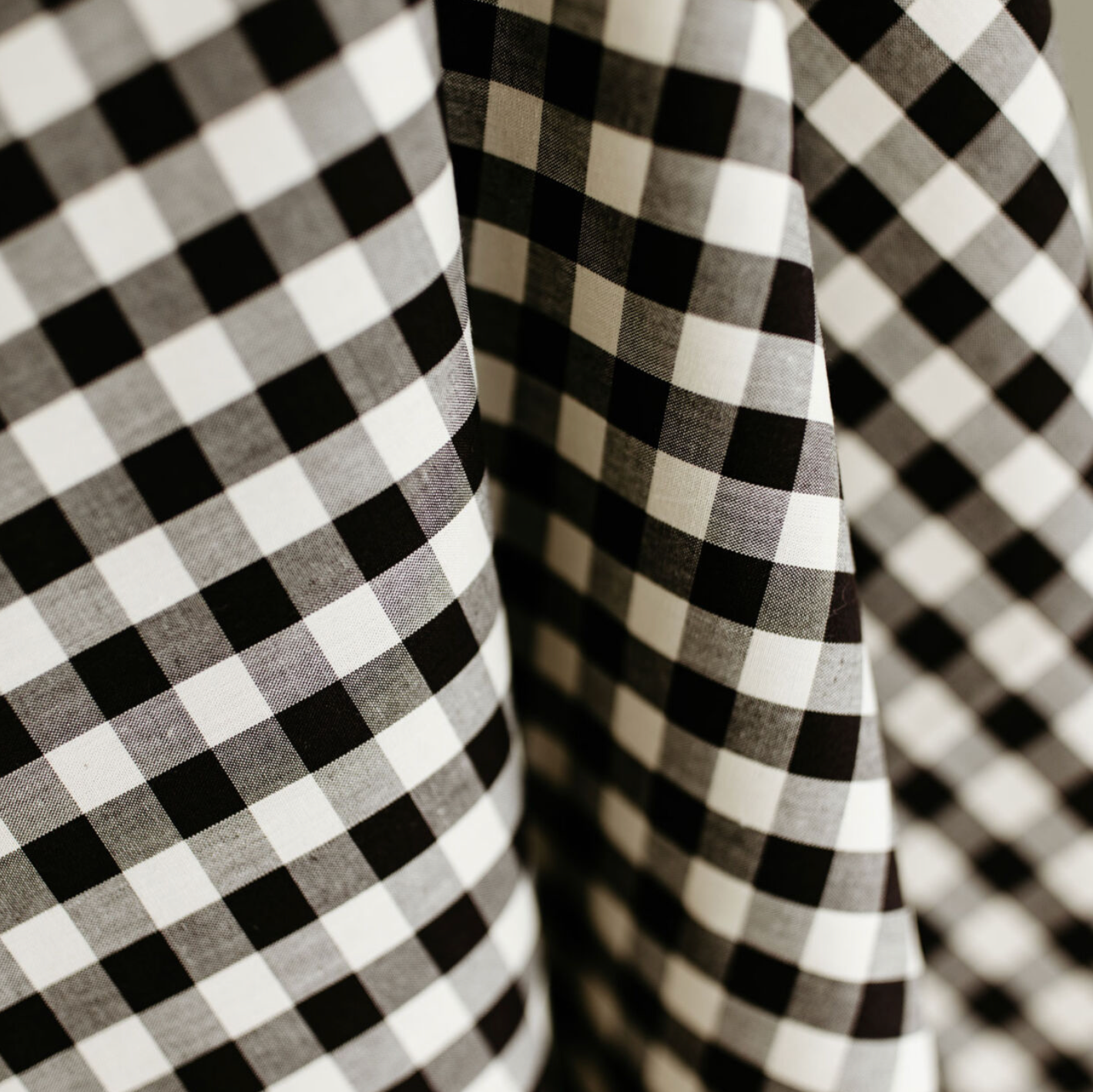 Picnic Wovens, Gingham: Bubblegum or Licorice, 1/4 yard – Lakes