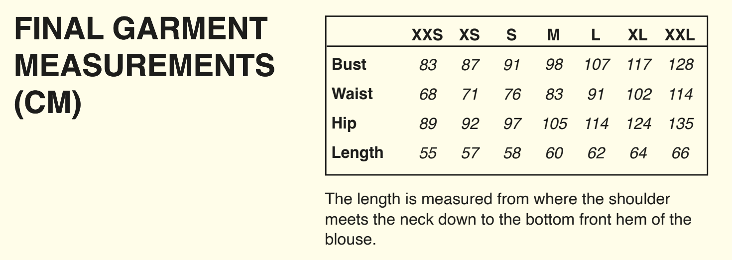 Puff and Pencil, Silhouette Blouse PDF Pattern