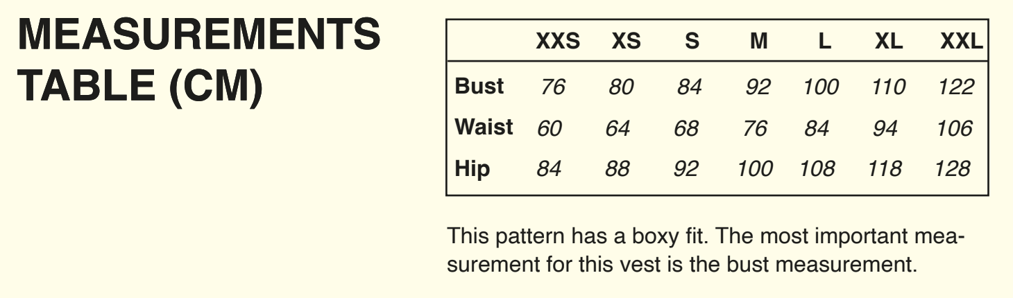 Puff and Pencil, Topstitch Vest PDF Pattern