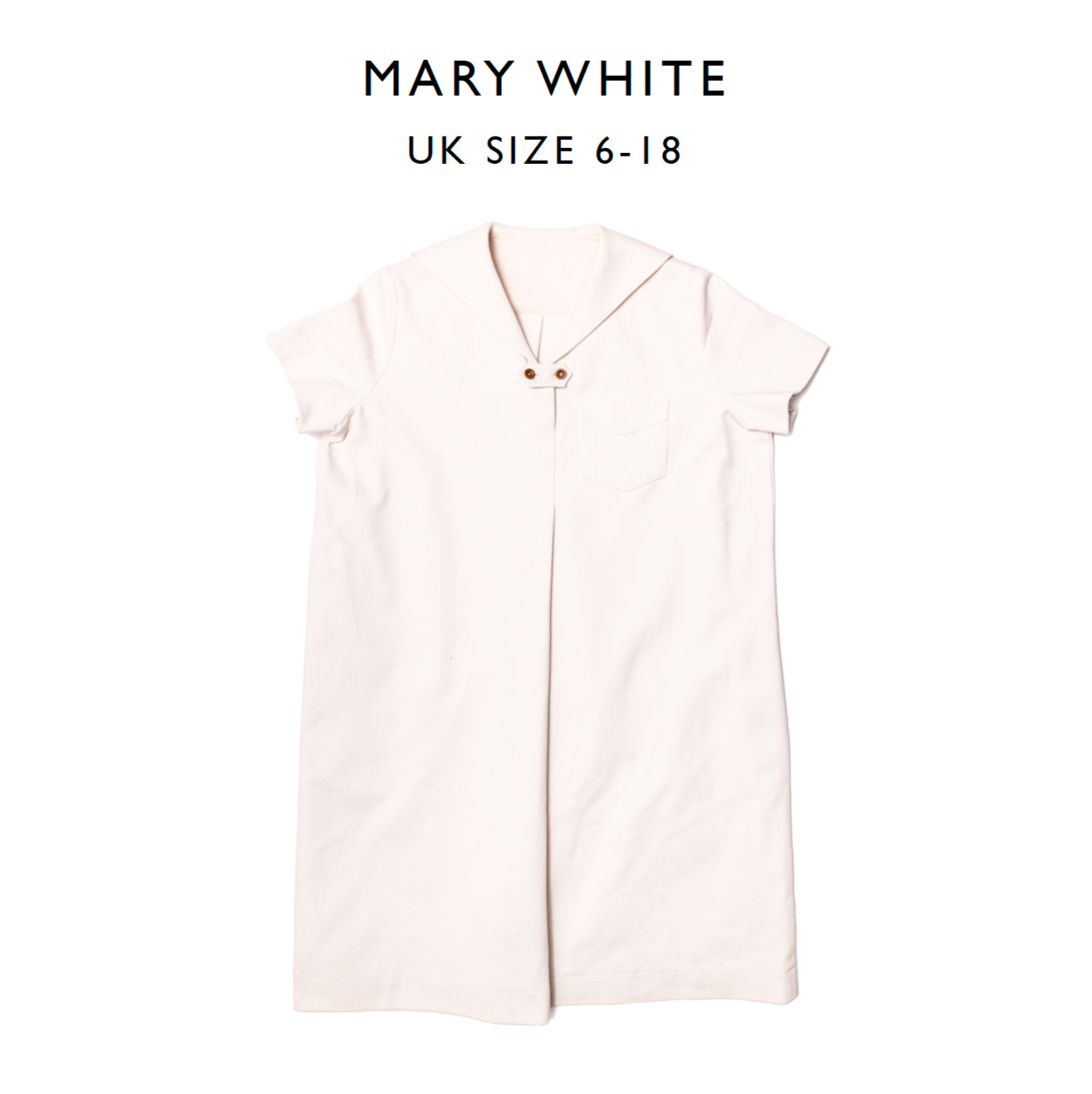 Merchant & Mills, The Mary White Top or Dress PDF Pattern