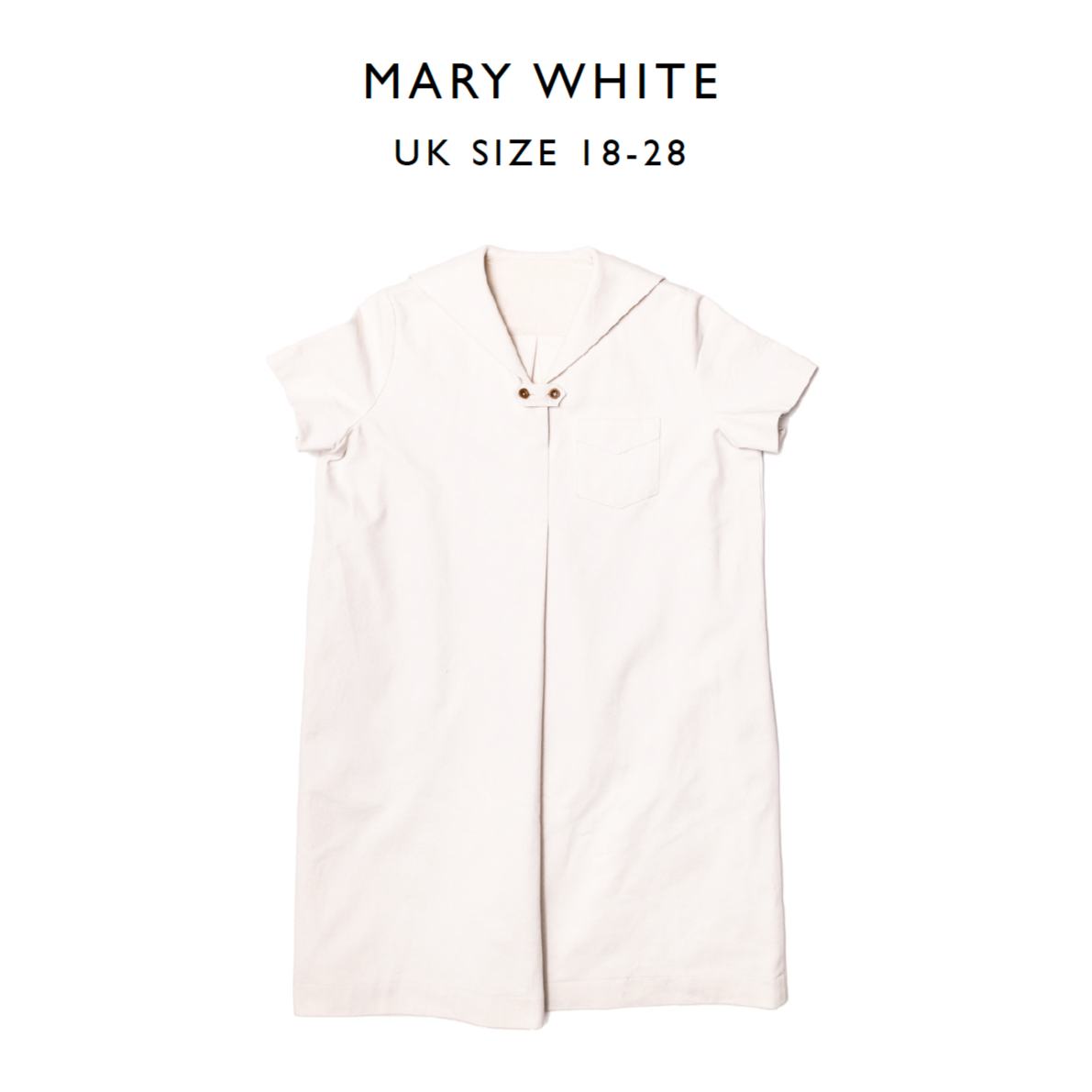 Merchant & Mills, The Mary White Top or Dress PDF Pattern