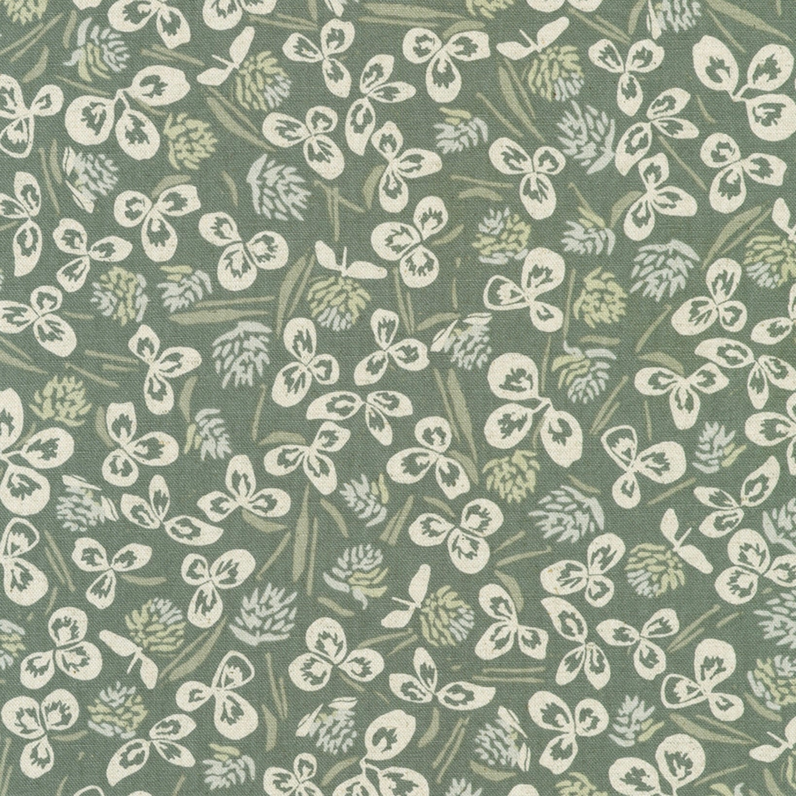 Orchard Run, Clover, Cotton/Flax, multiple colorways, 1/4 yard