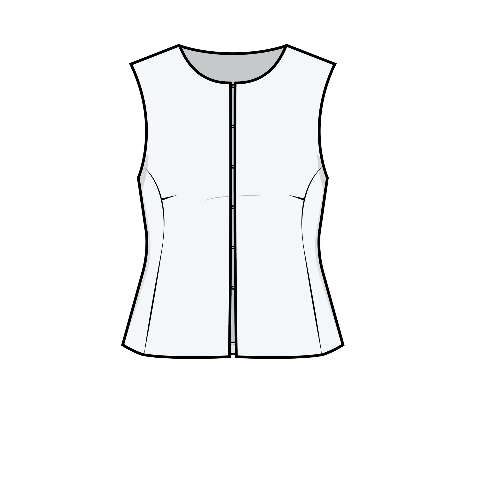 Puff and Pencil, Silhouette Blouse PDF Pattern