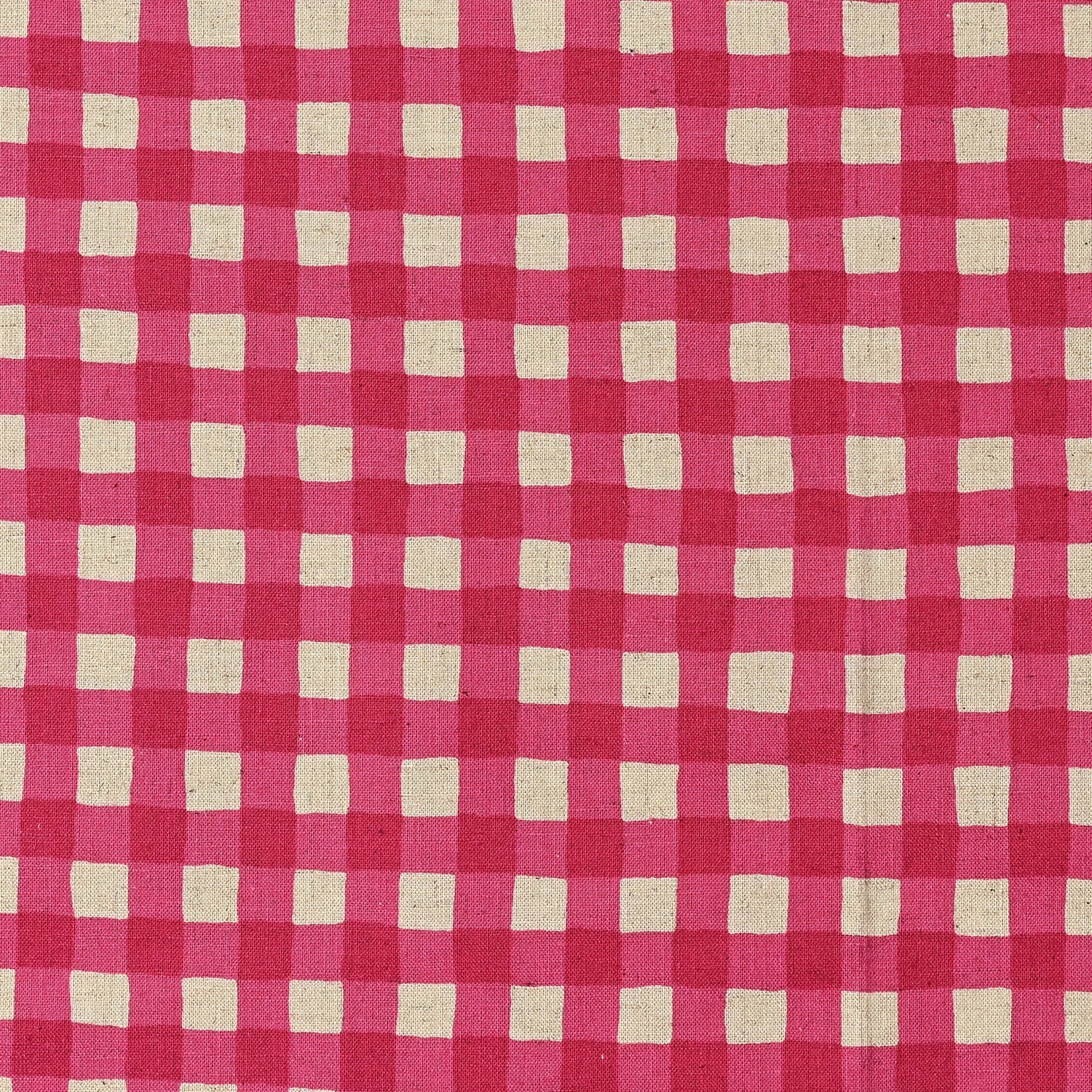 Kokka "Gin-Gam Check," Cotton-Linen Sheeting, multiple colorways, 1/4 yard