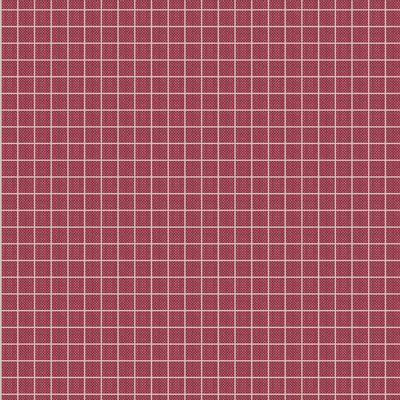 Tilda Creating Memories, Woven Plaid Burgundy, Cotton Fabric, 1/4 yard