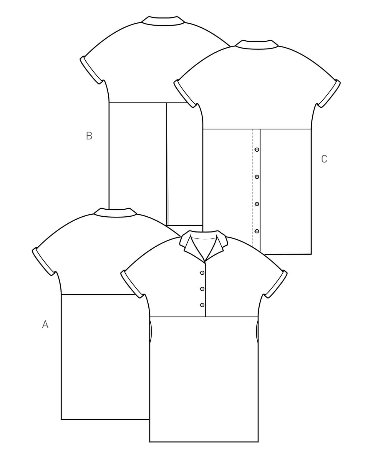 The Maker's Atelier 23, The Flip Collar Shirt Dress PDF Pattern