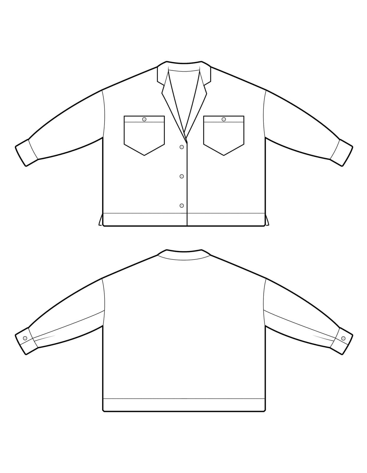 The Maker's Atelier 39, The Lounge Shirt PDF Pattern