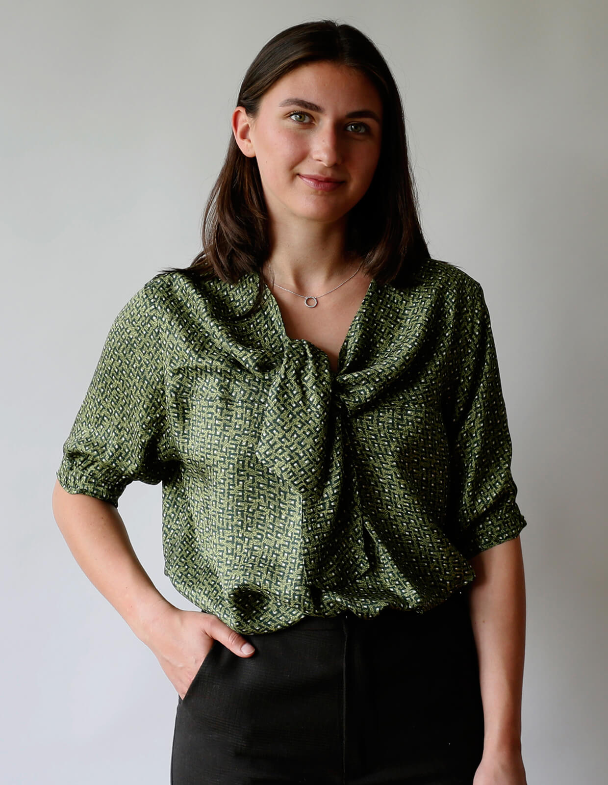 The Maker's Atelier 44, The Tie Blouse and Dress PDF Pattern