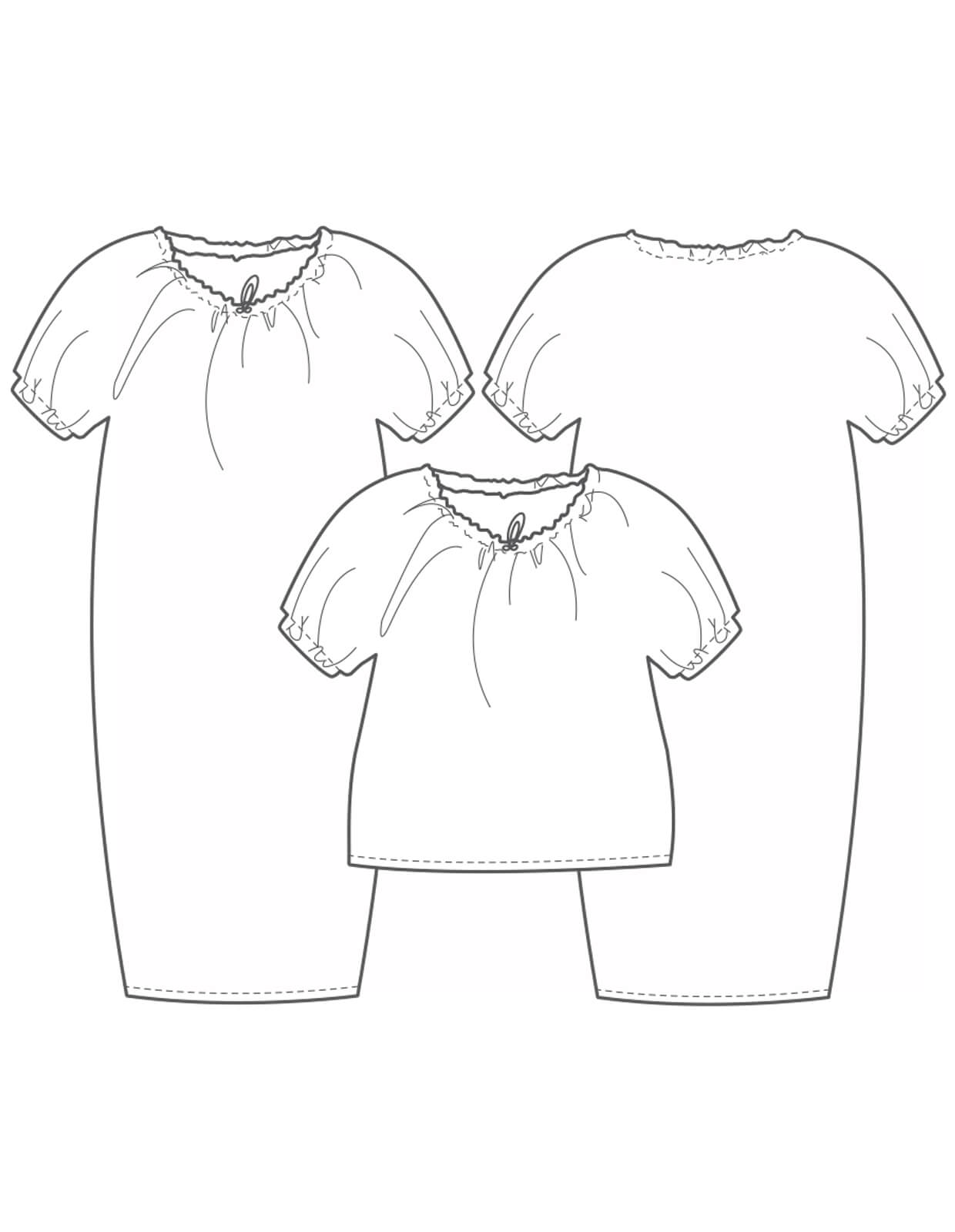 The Maker's Atelier 05, The Drawstring Dress and Top PDF Pattern
