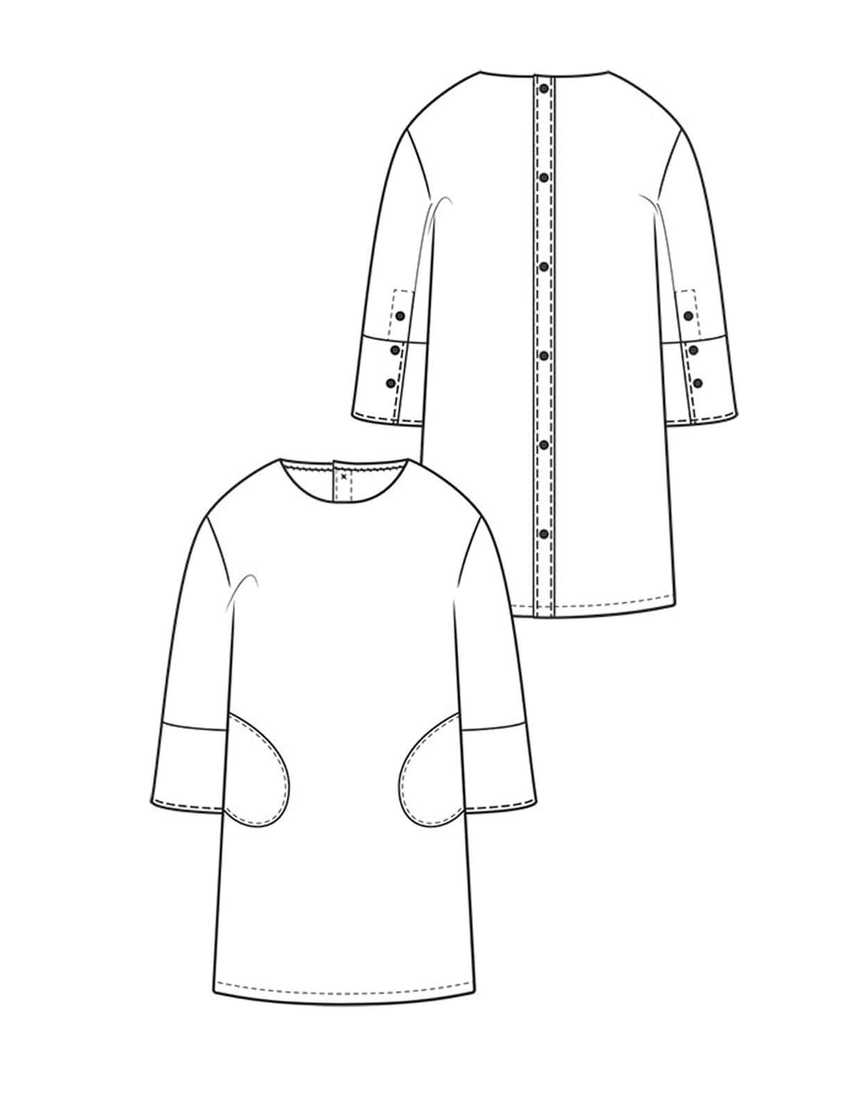 The Maker's Atelier DS1 - Design Studio, The Keira Fogden Dress PDF Pattern