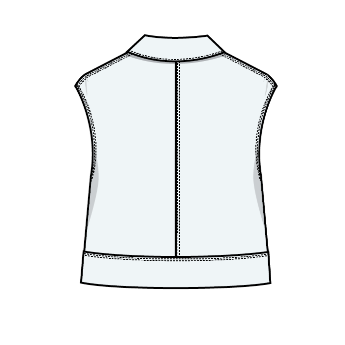Puff and Pencil, Topstitch Vest PDF Pattern