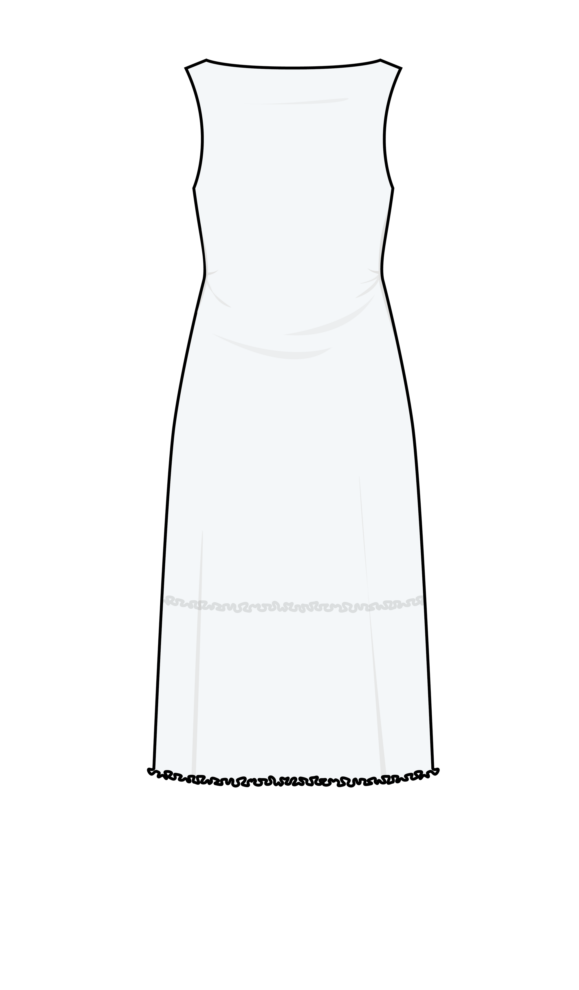 Puff and Pencil, Wavy Hem Dress PDF Pattern