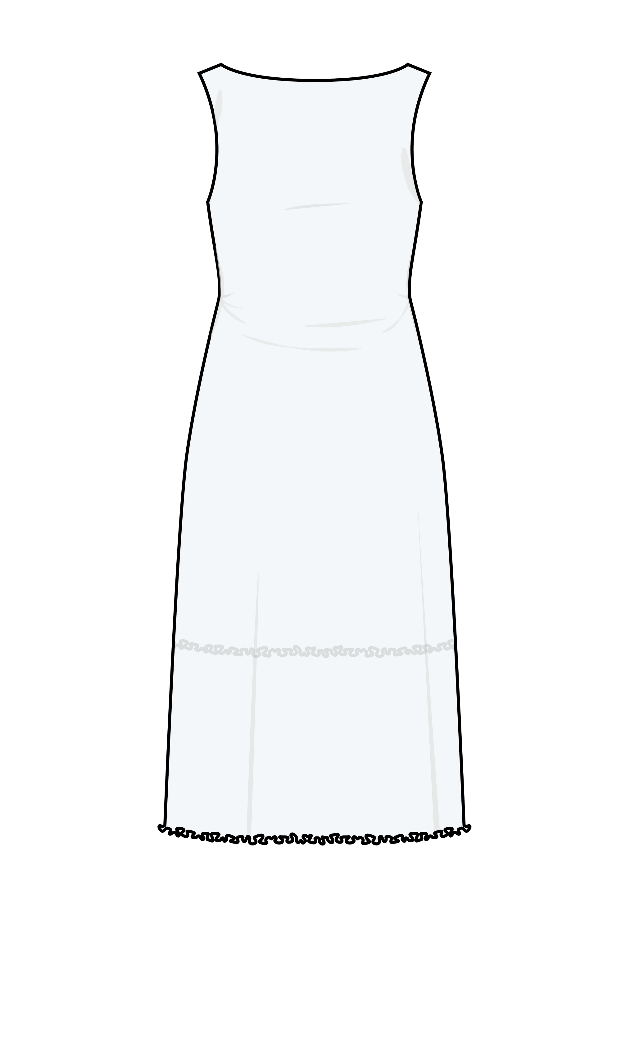 Puff and Pencil, Wavy Hem Dress PDF Pattern