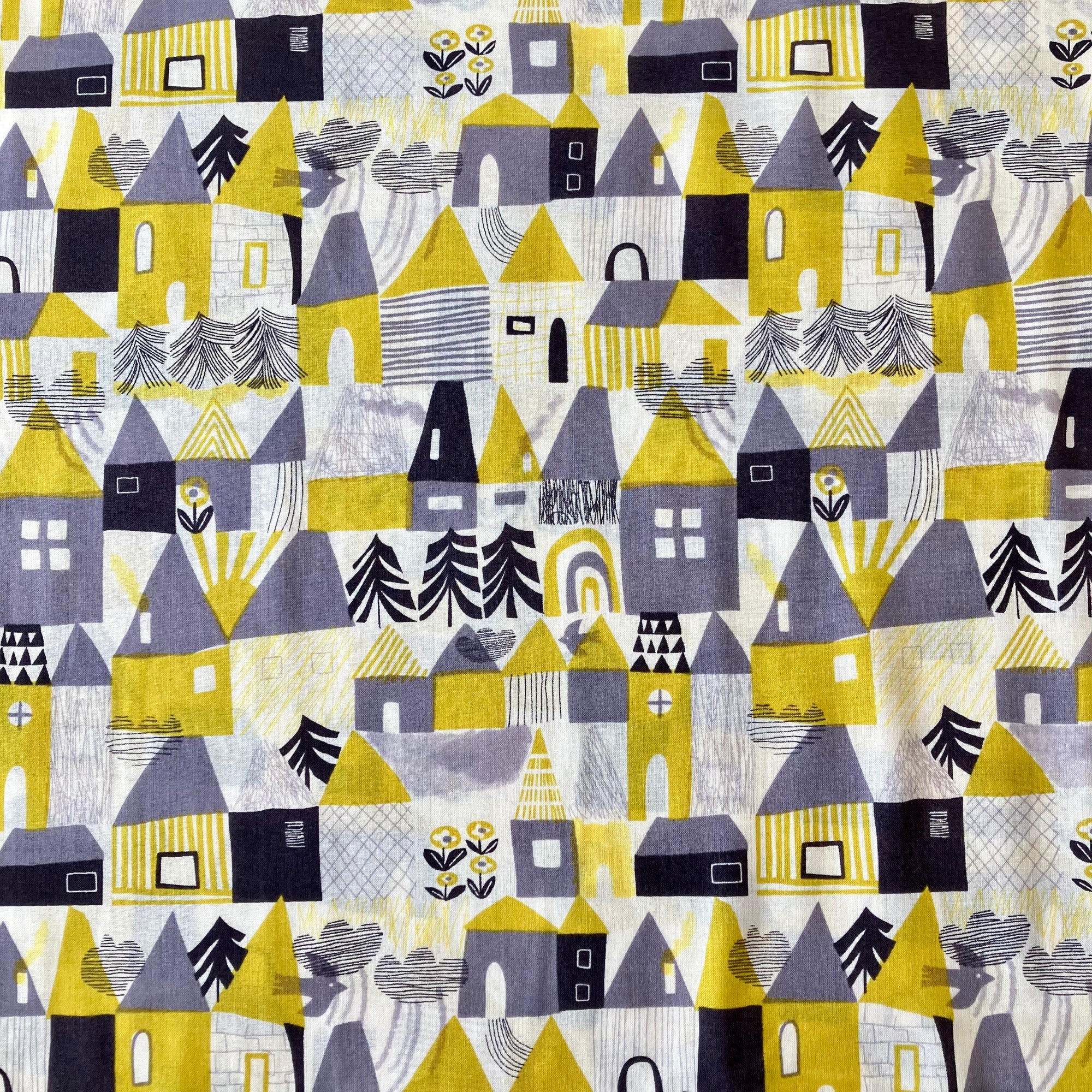 Hokkoh, Happy Town Japanese Voile, two colorways, 1/4 yard