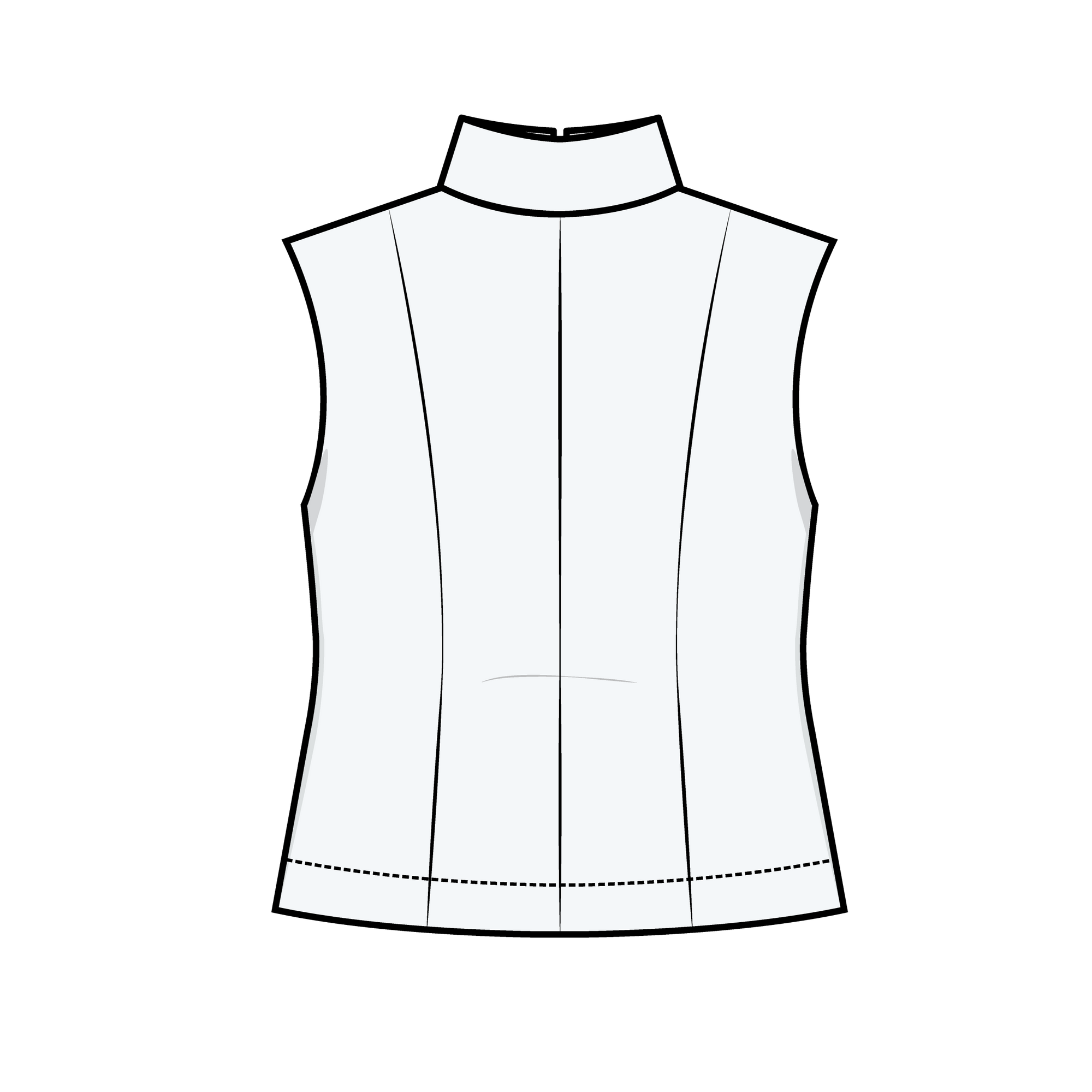 Puff and Pencil, Zip Vest PDF Pattern