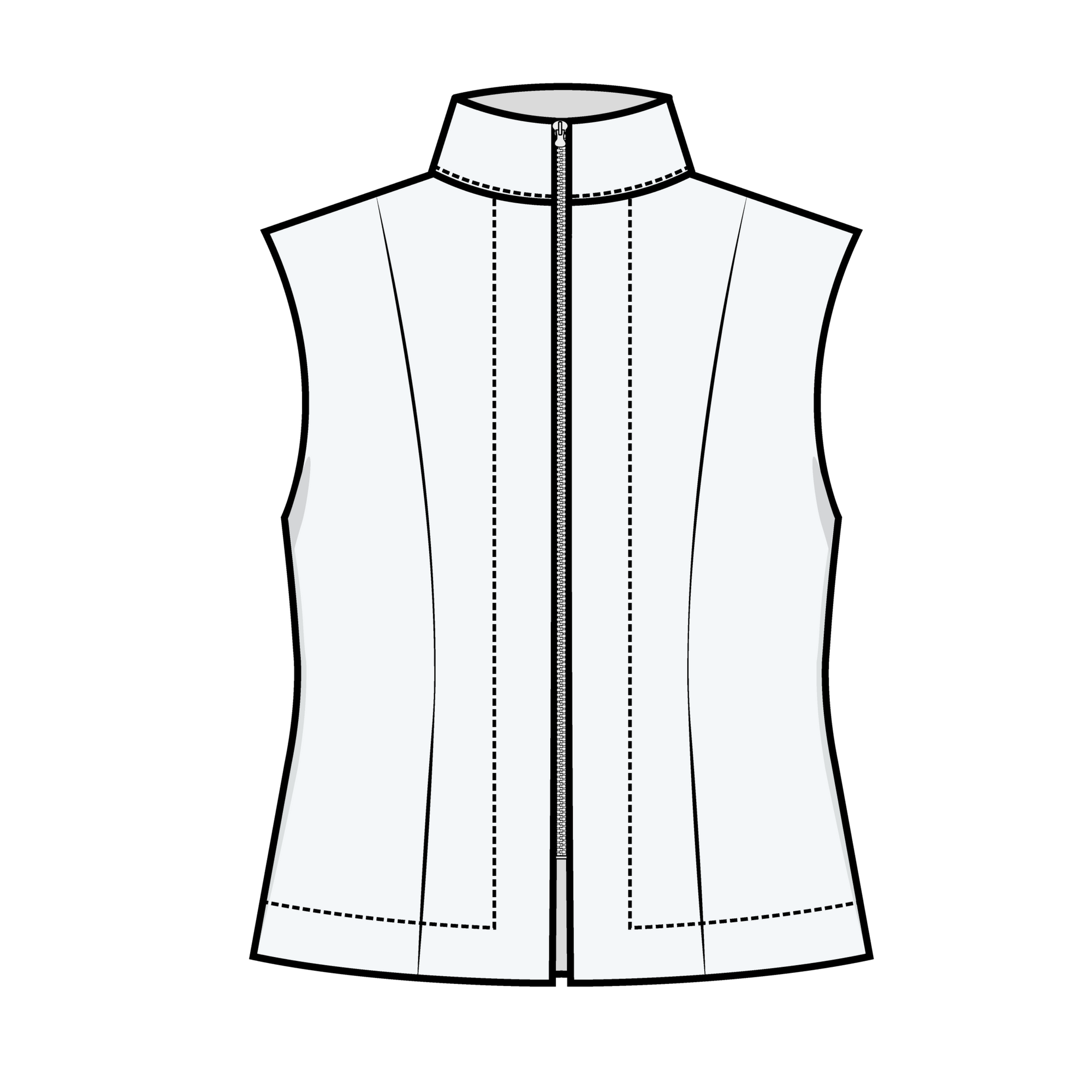 Puff and Pencil, Zip Vest PDF Pattern