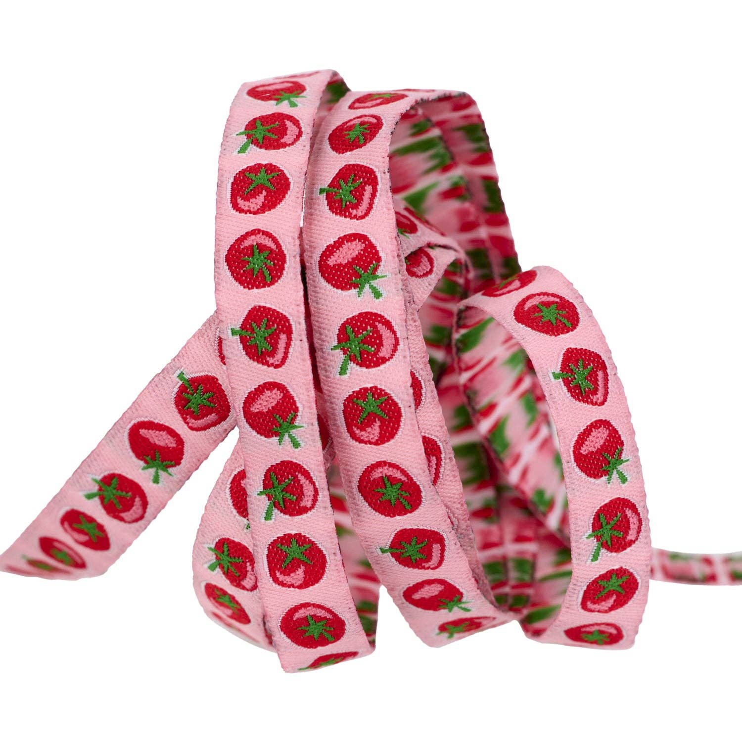 Ribbon, In the Vegetable Garden by Loes Van Oosten - Tomato - 3/8" width, one yard