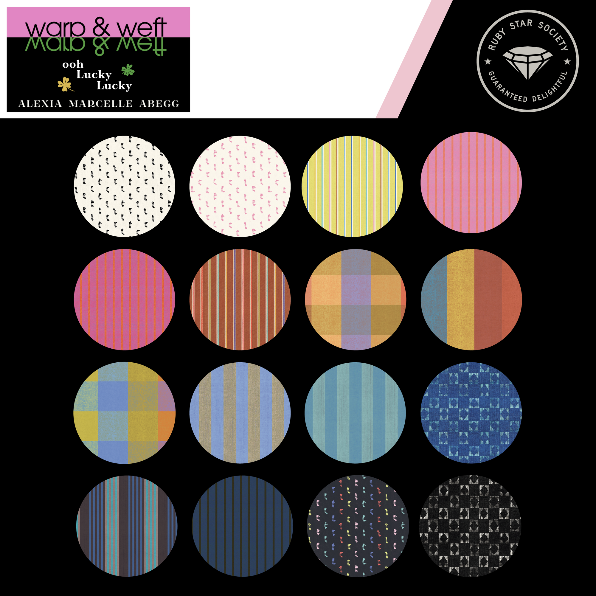 Ruby Star Society, Ooh Lucky Lucky Warp and Weft Wovens, Flicker Swiss Dot, multiple colorways, 1/4 yard