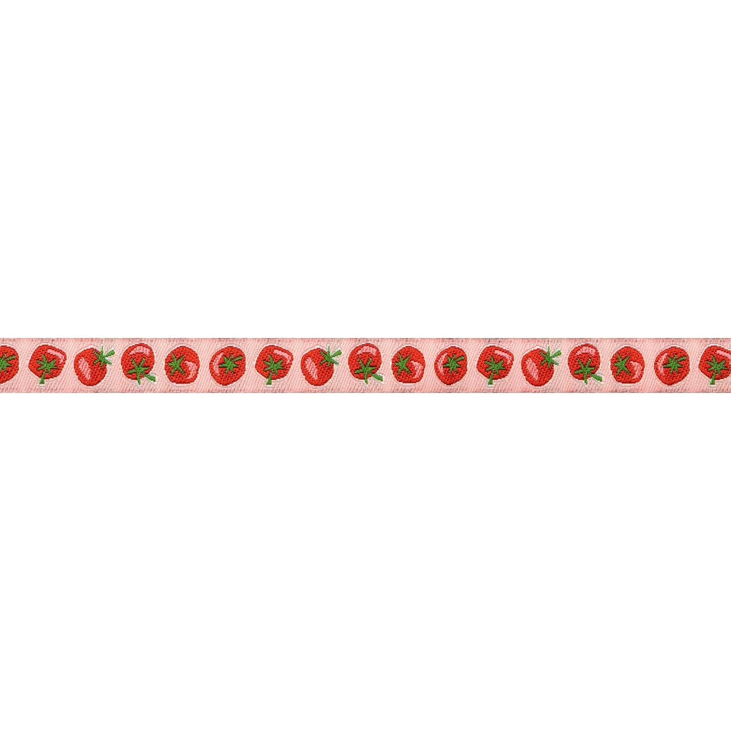 Ribbon, In the Vegetable Garden by Loes Van Oosten - Tomato - 3/8" width, one yard