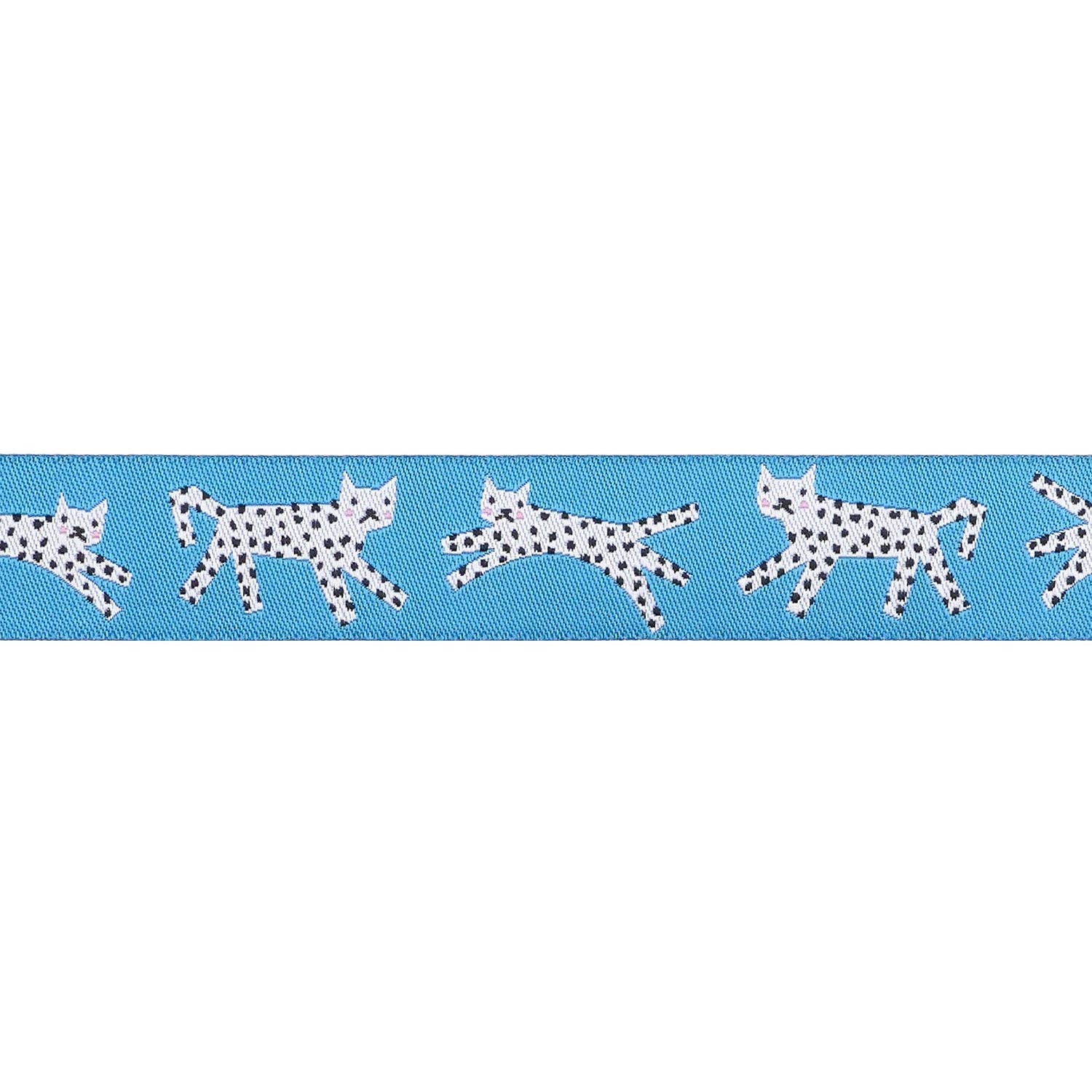 Ribbon, Snow Leopards by Rashida Coleman Hale , 7/8" width, one yard