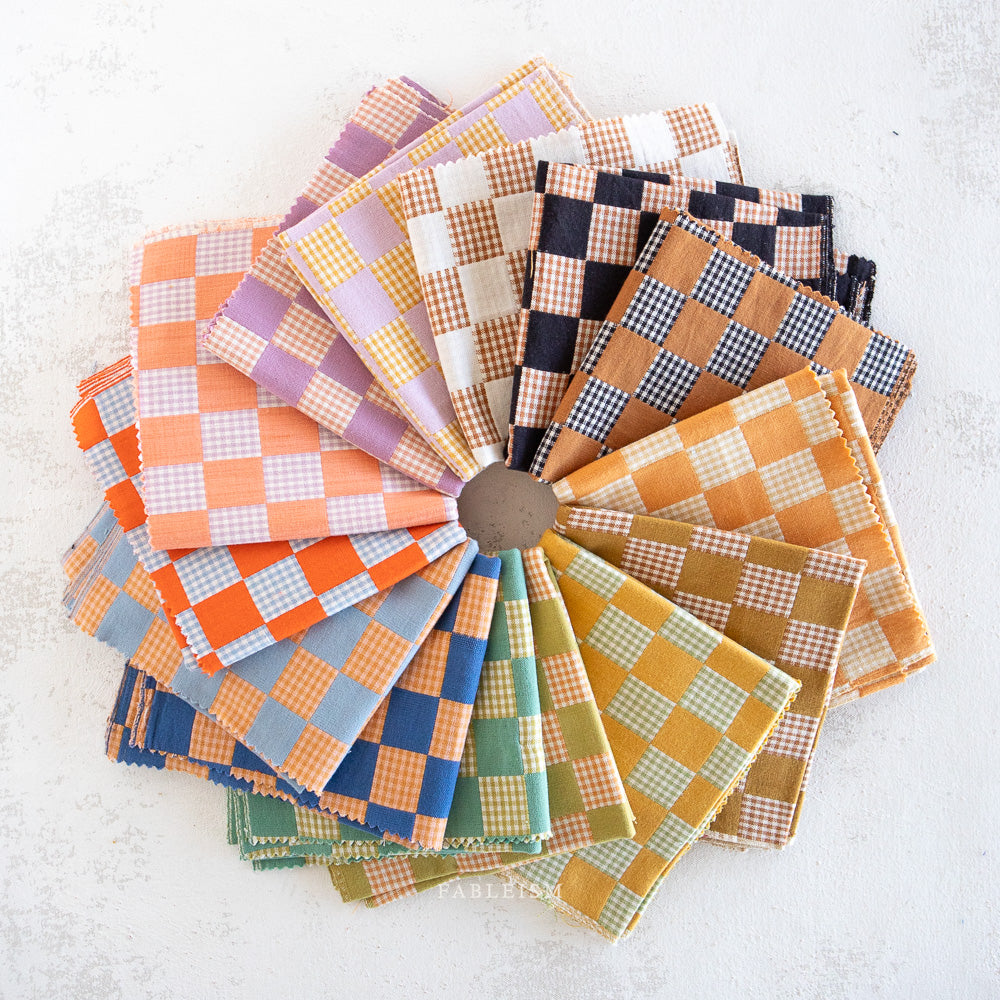 Fableism Checkmate Checkers, Multiple Colorways, 1/4 yard