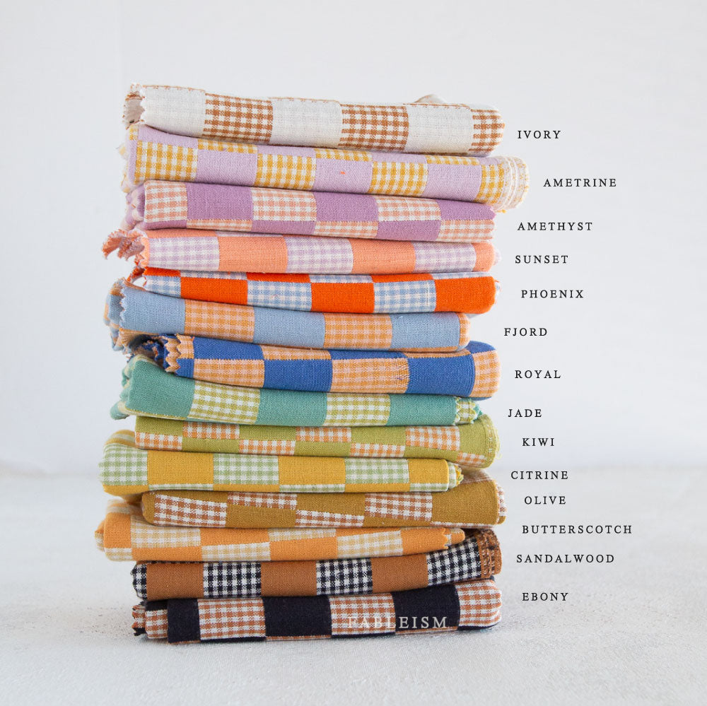 Fableism Checkmate Checkers, Multiple Colorways, 1/4 yard