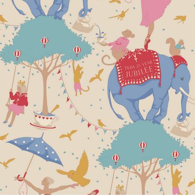 Tilda Jubilee, "Circus Life", Cotton Fabric, 1/4 yard
